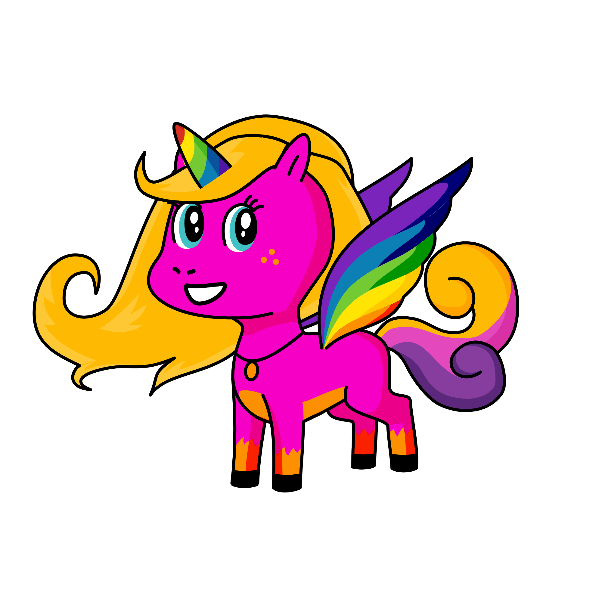 rainbow, the unicorn