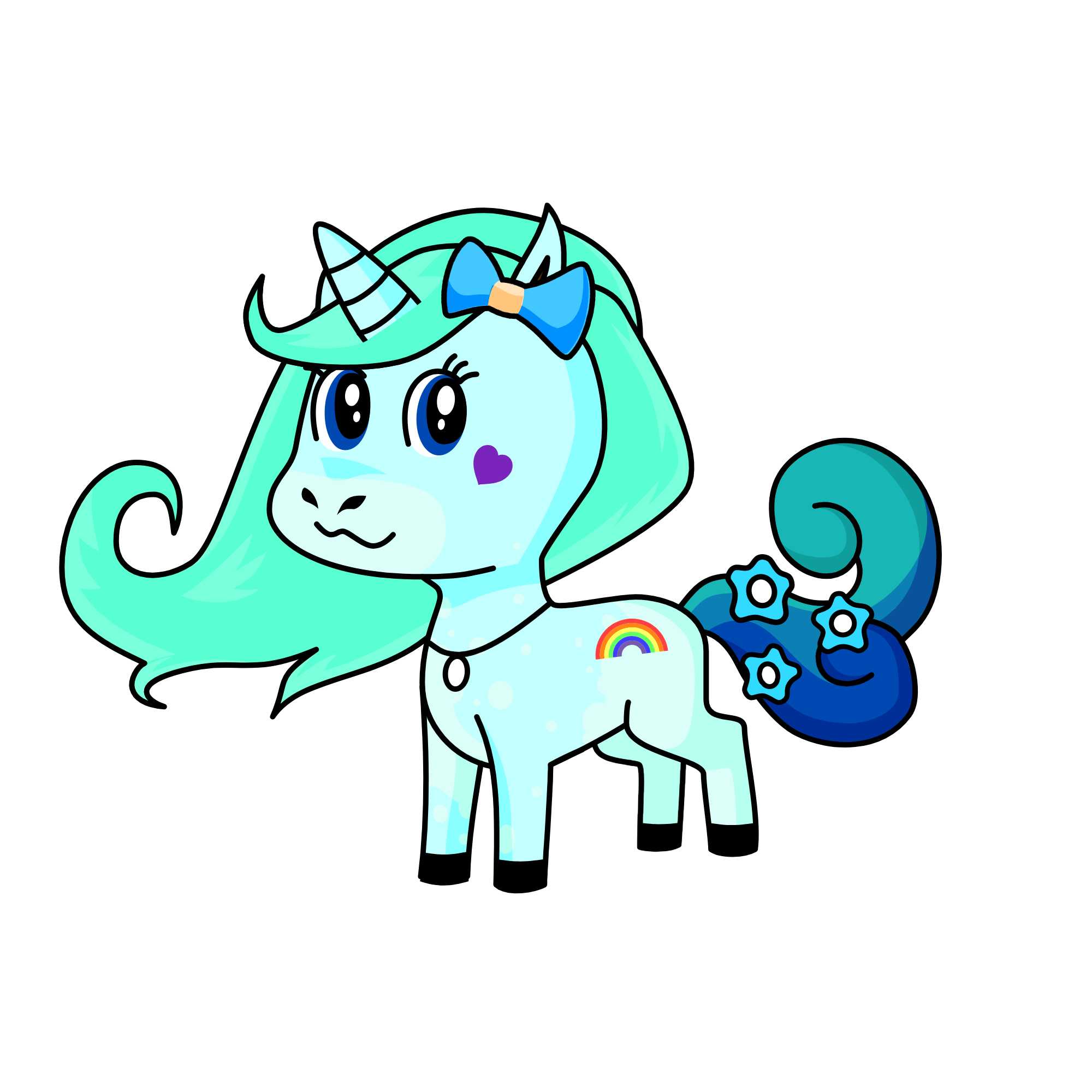 Seafoam, the unicorn