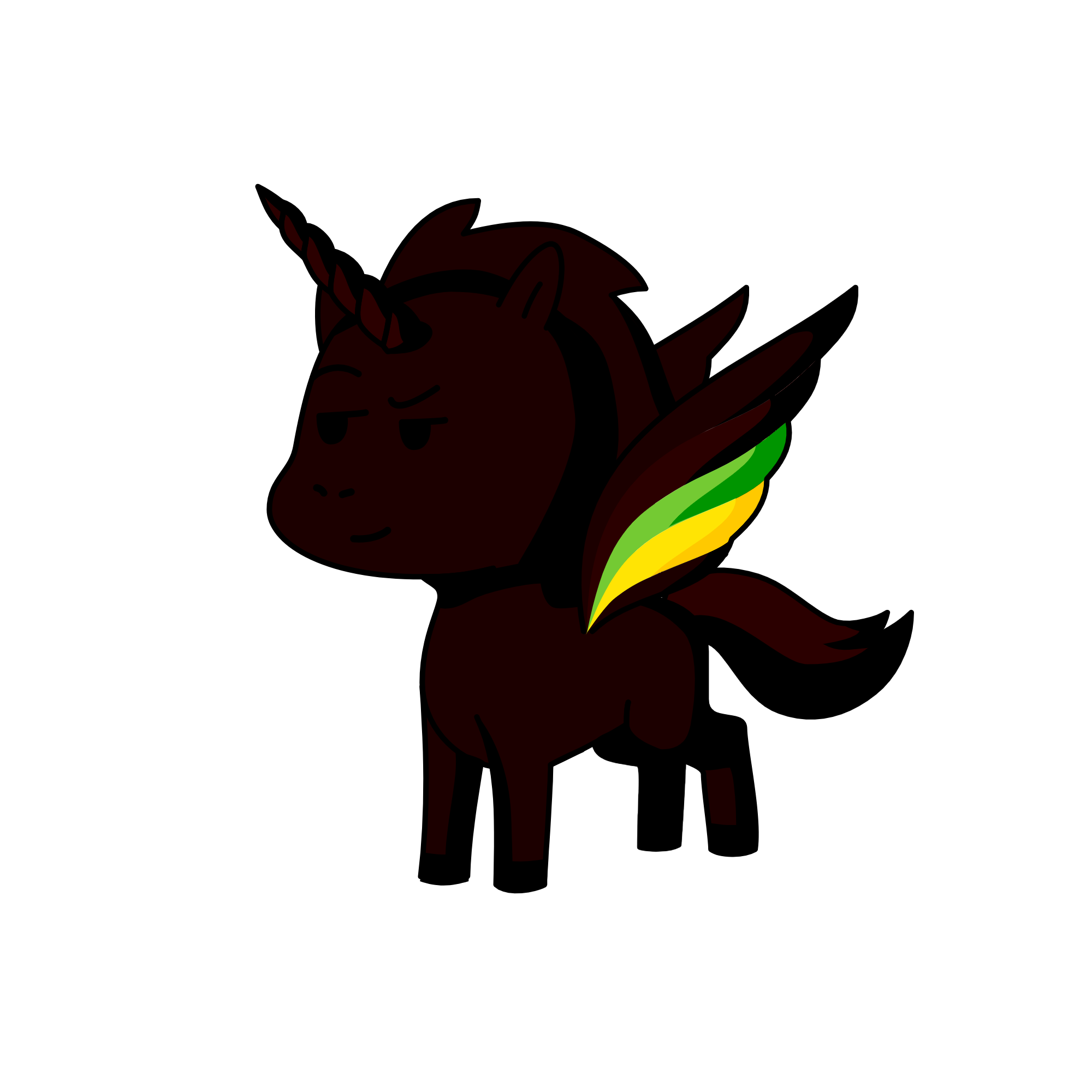 The Full Moon Queen, the unicorn