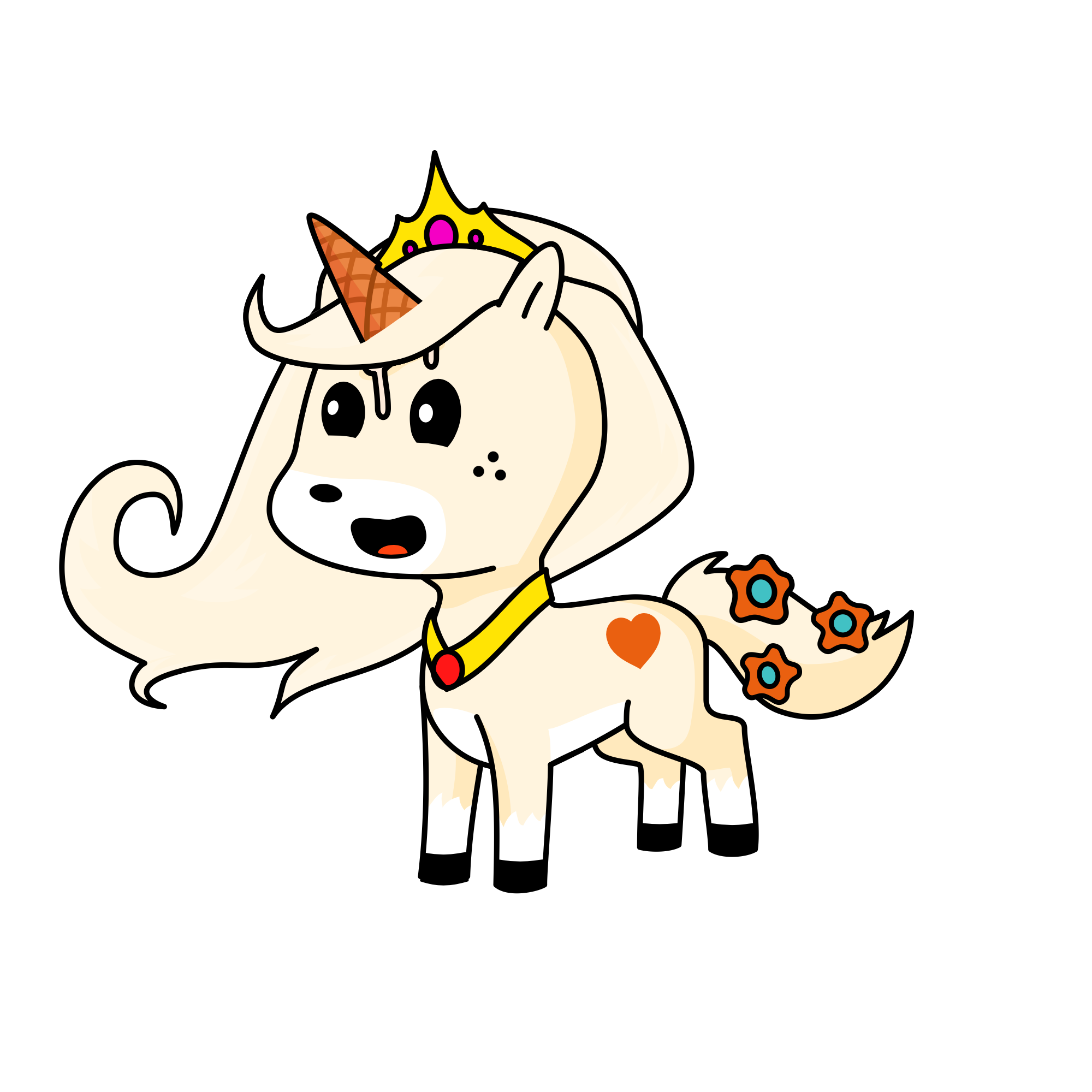 Vanilla Ice Queen, the unicorn