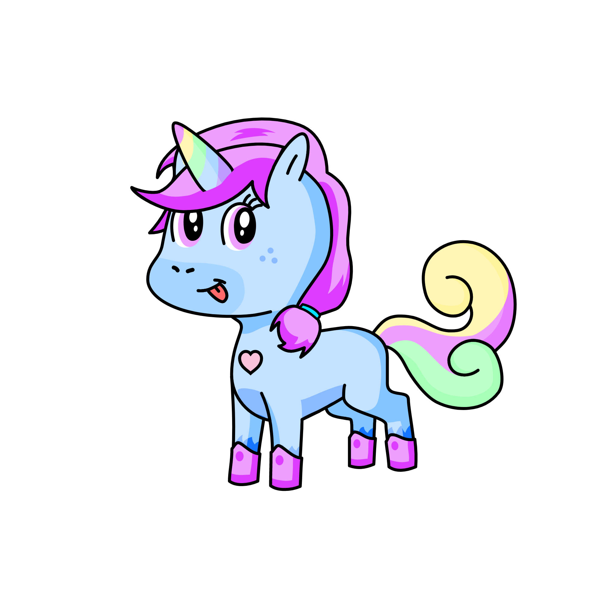 Candy, the unicorn