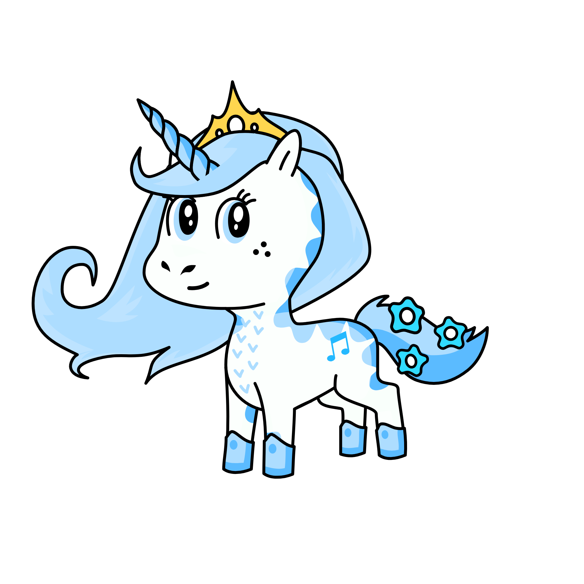 bluey, the unicorn