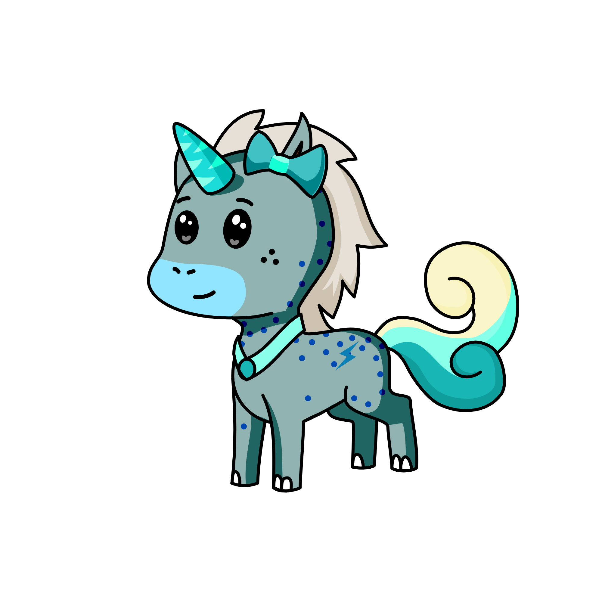 Winter, the unicorn