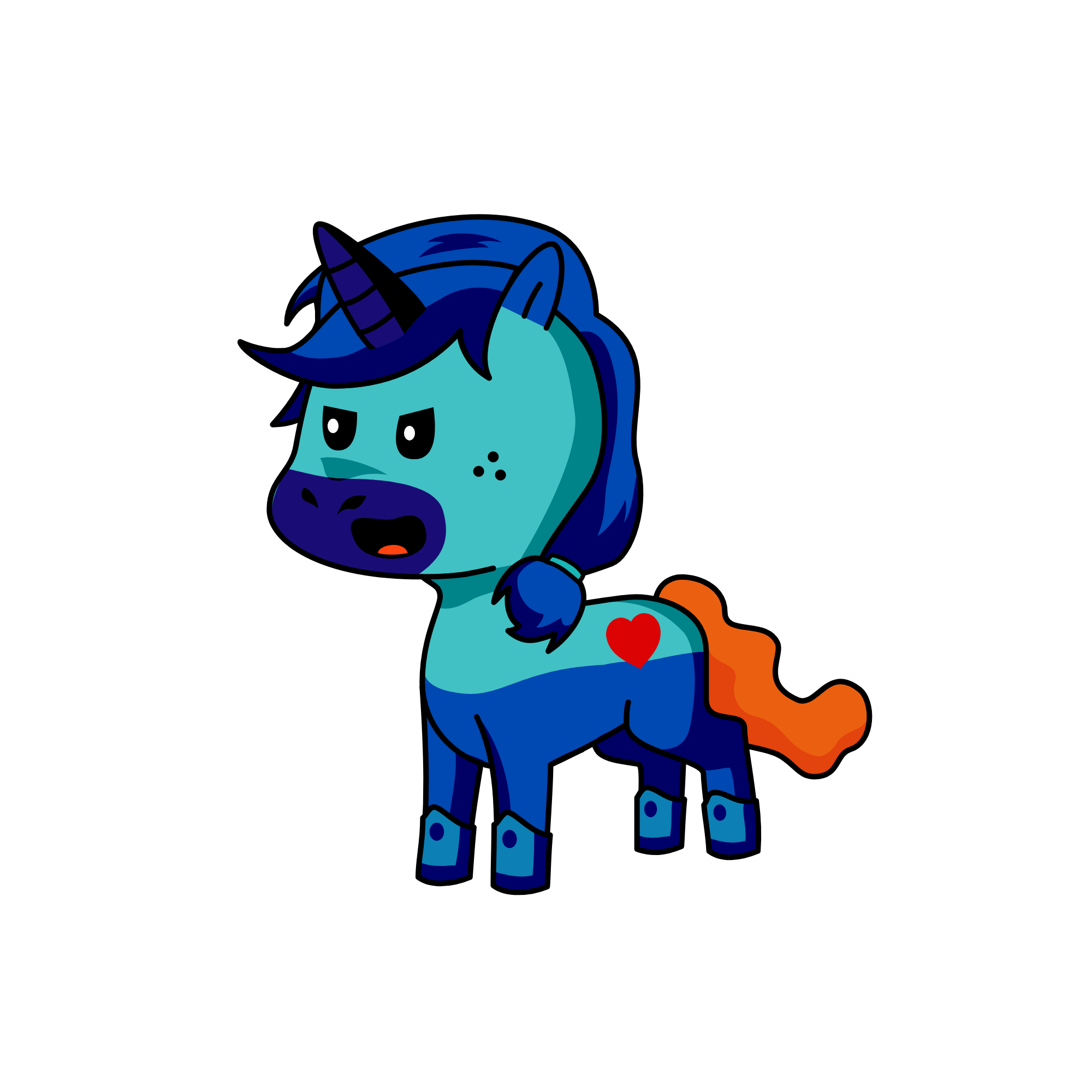 Sadness, the unicorn