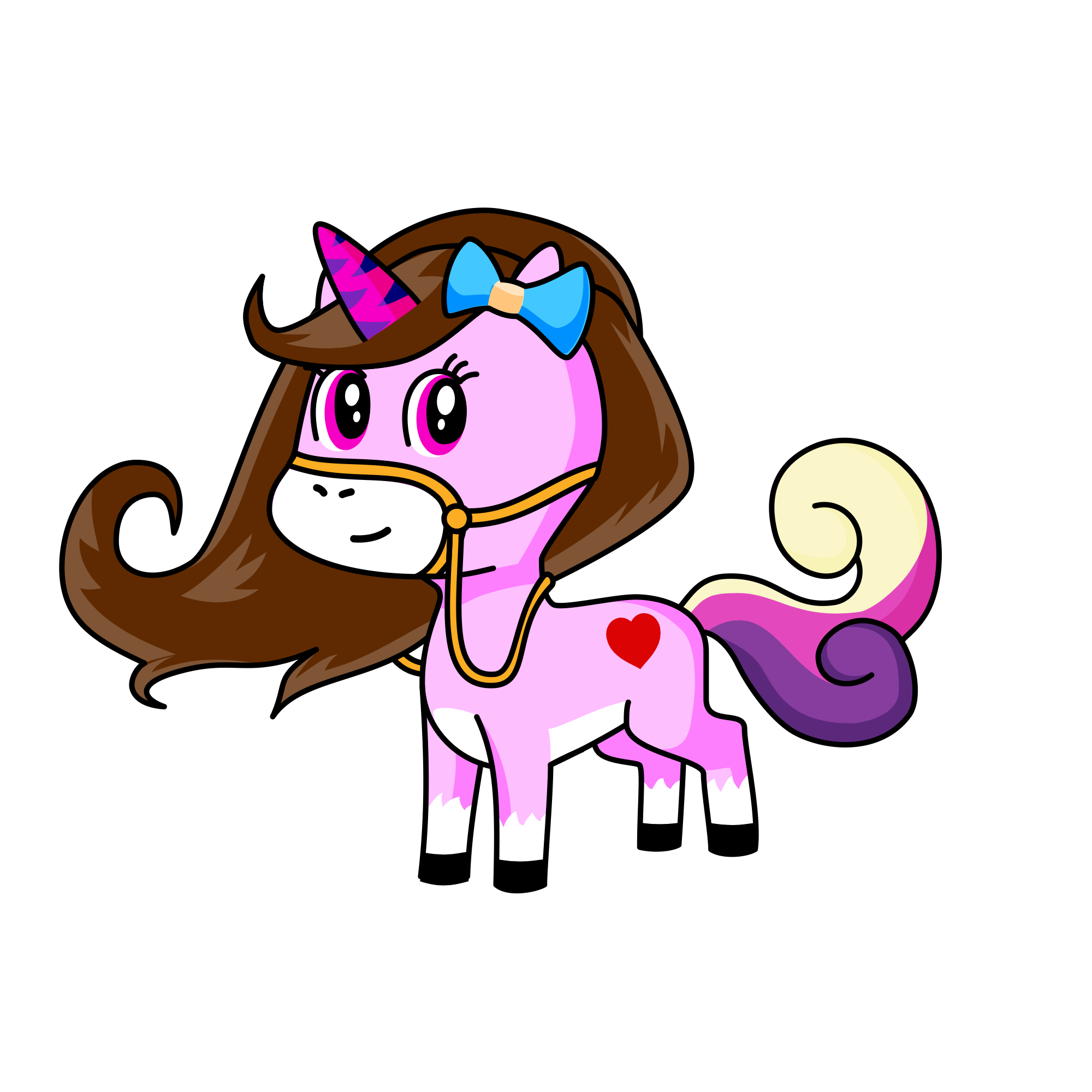 Pinky, the unicorn