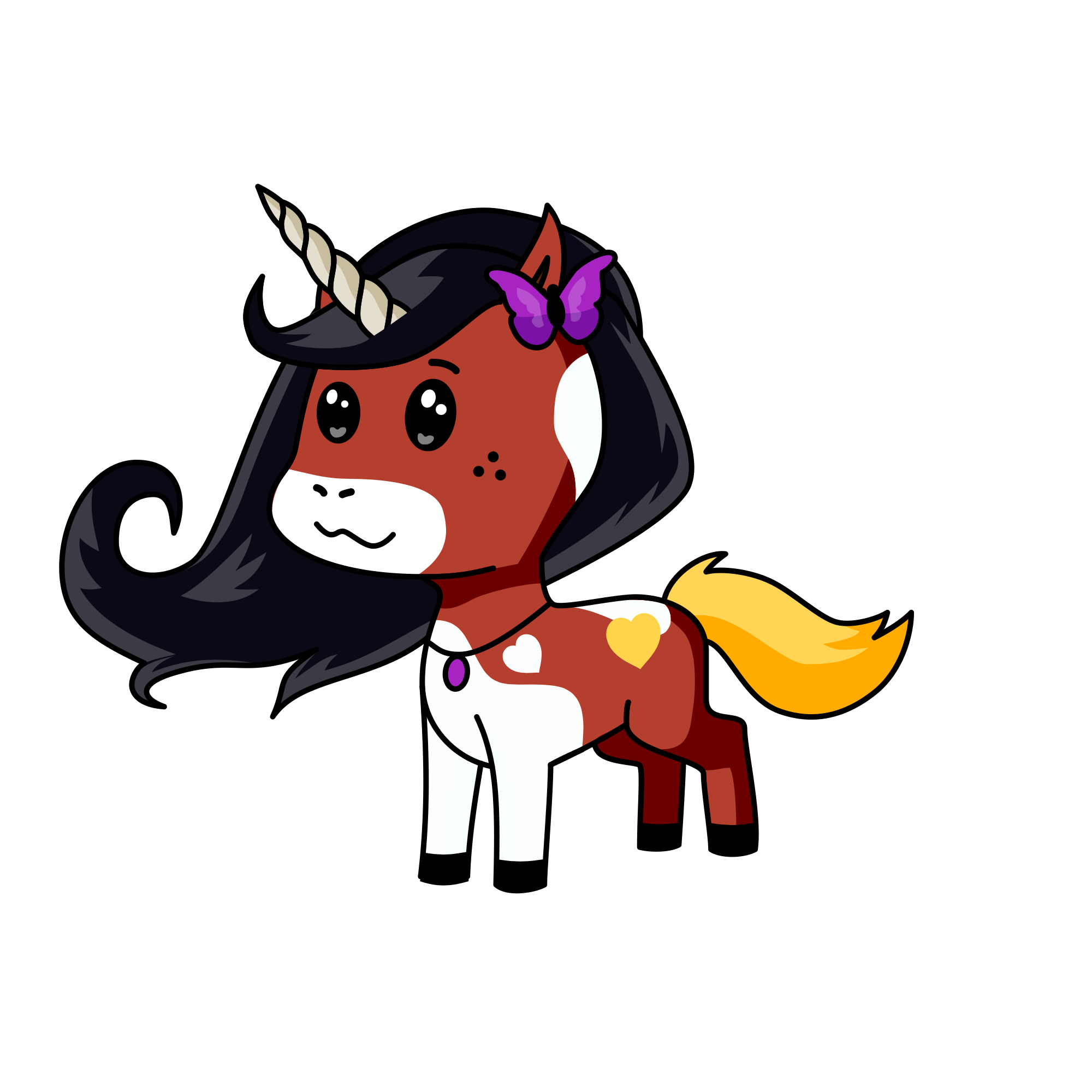 Sun, the unicorn