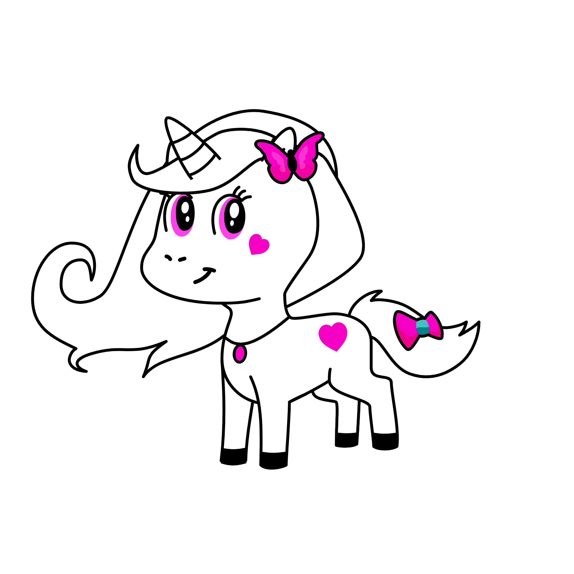 Cutey, the unicorn