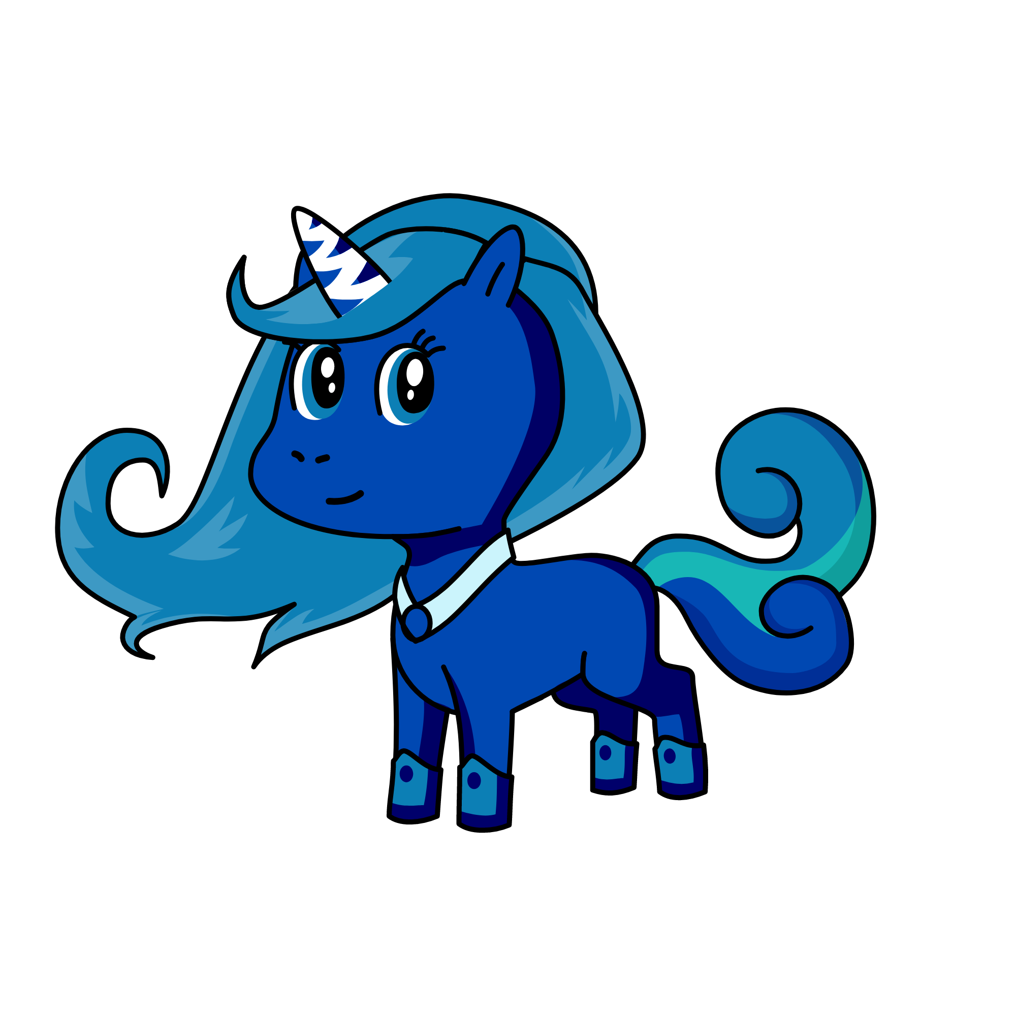 Aqualine, the unicorn