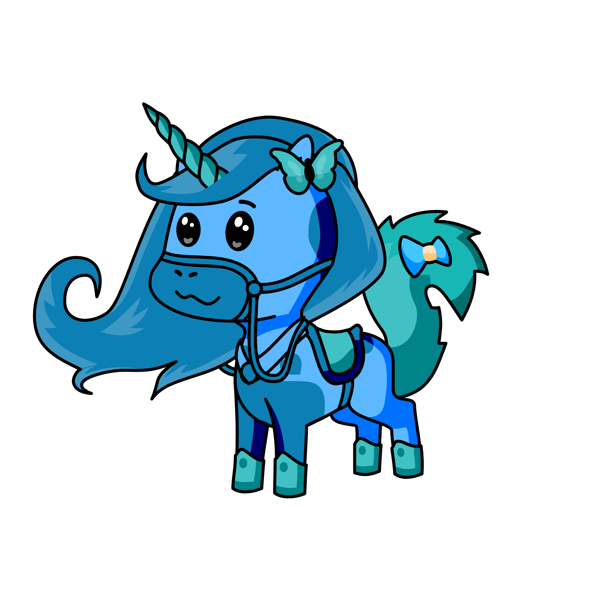 blue sky, the unicorn