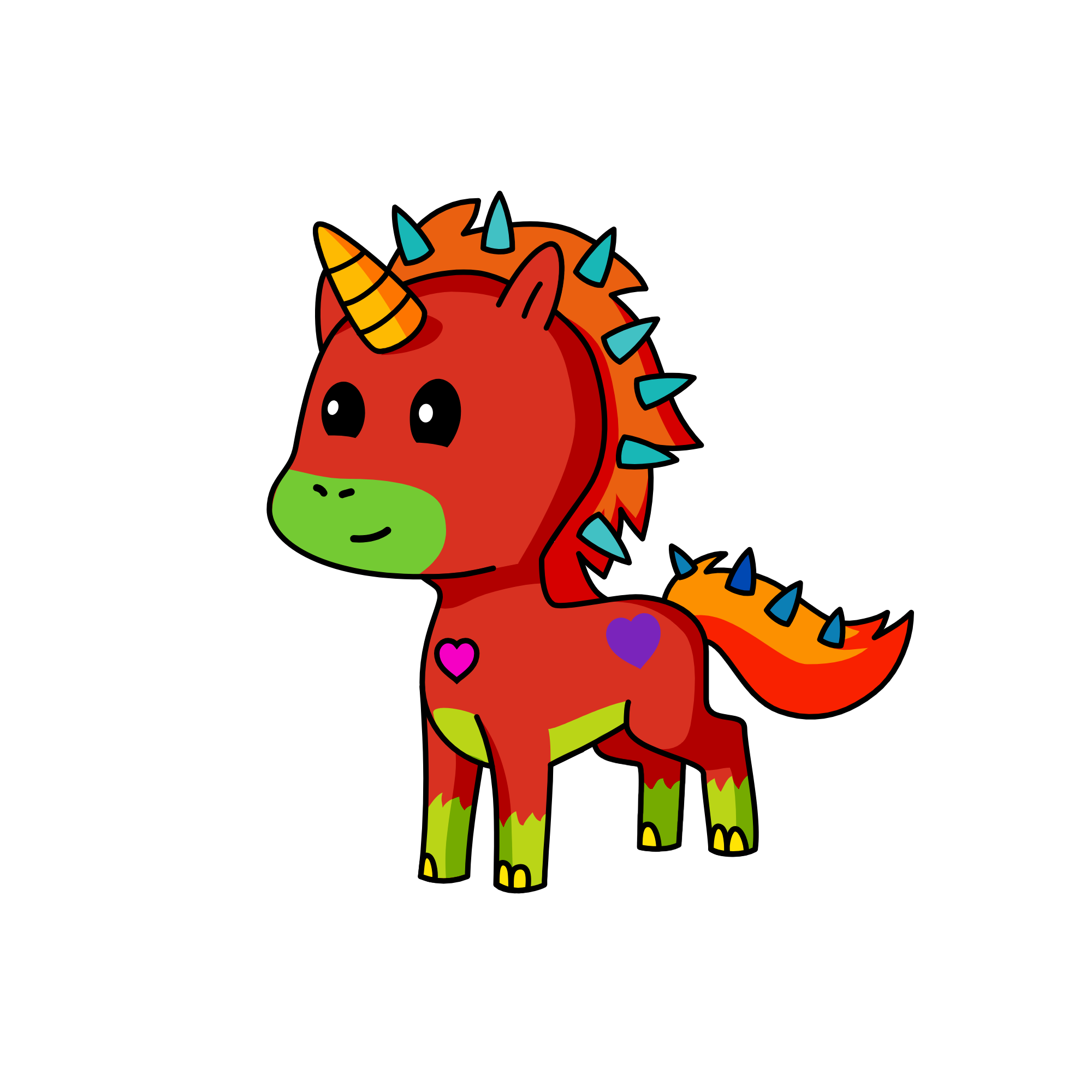rainbow, the unicorn