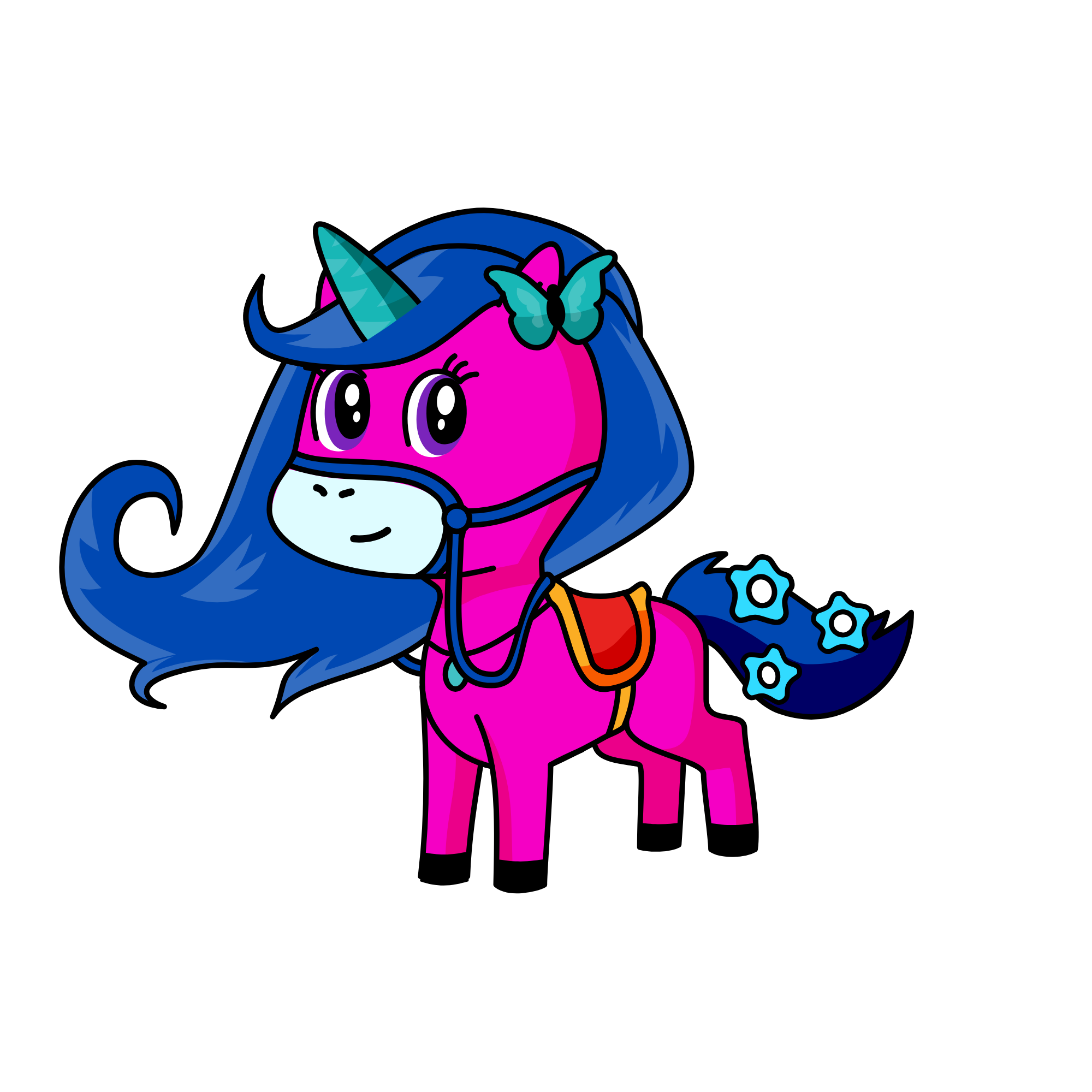 Violet, the unicorn
