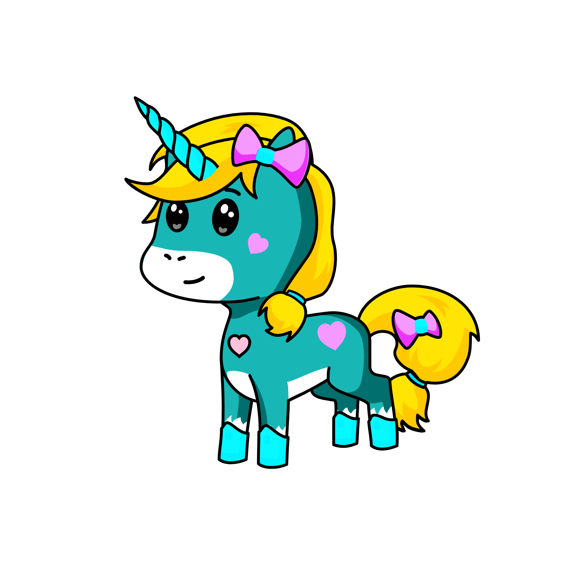 Minty, the unicorn