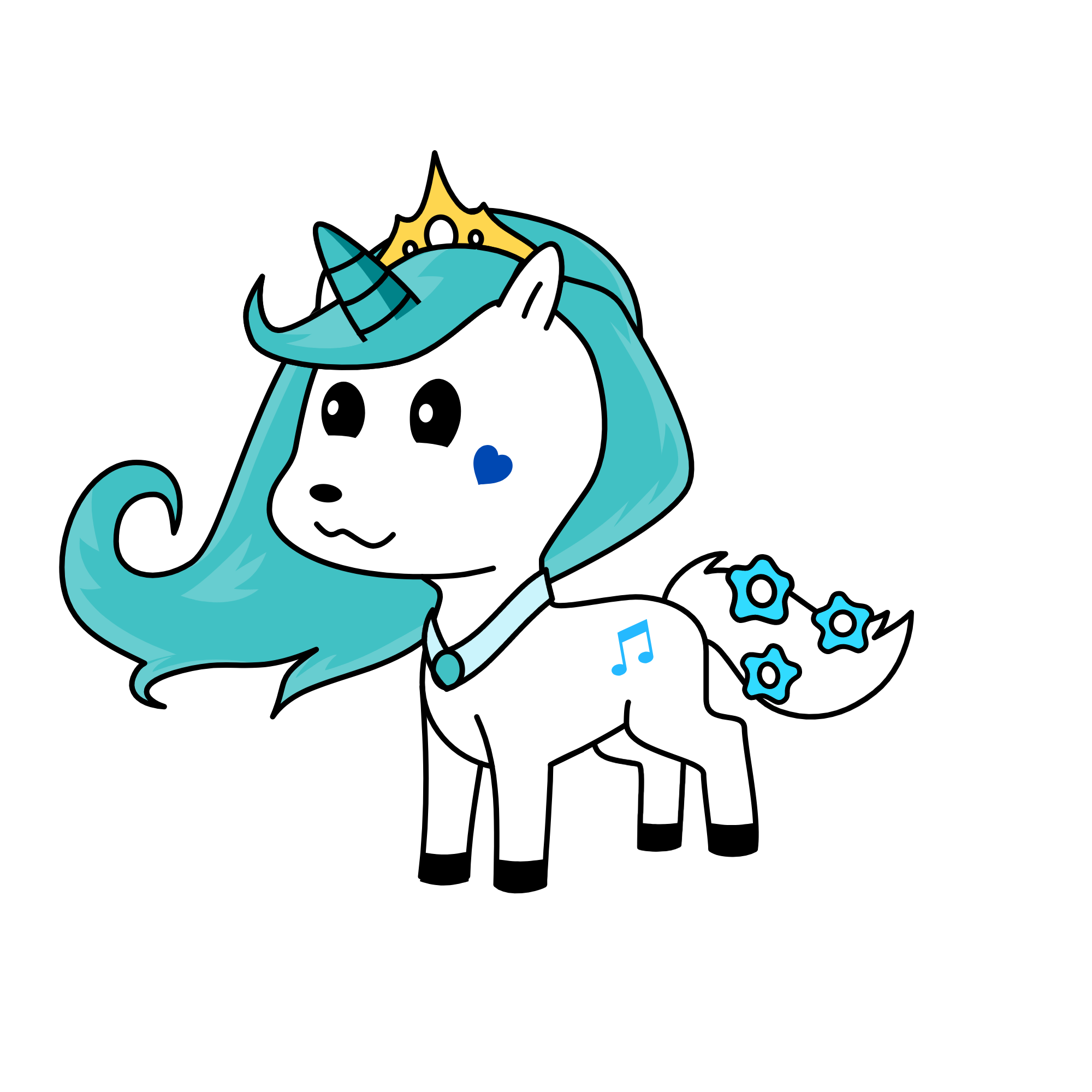 Minty, the unicorn