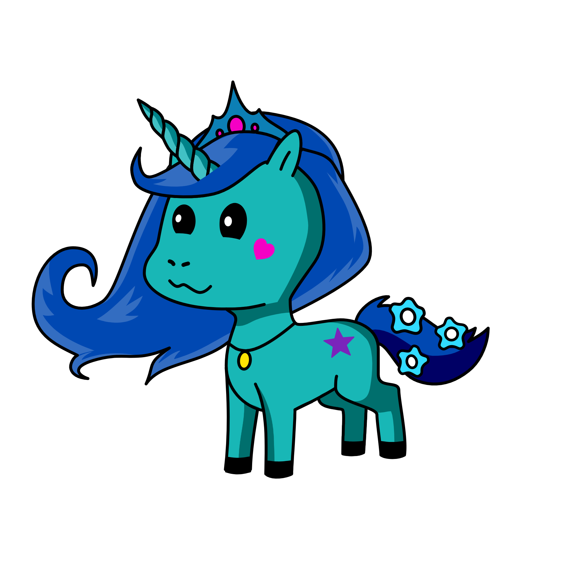 QUEEN OF THE SEA, the unicorn
