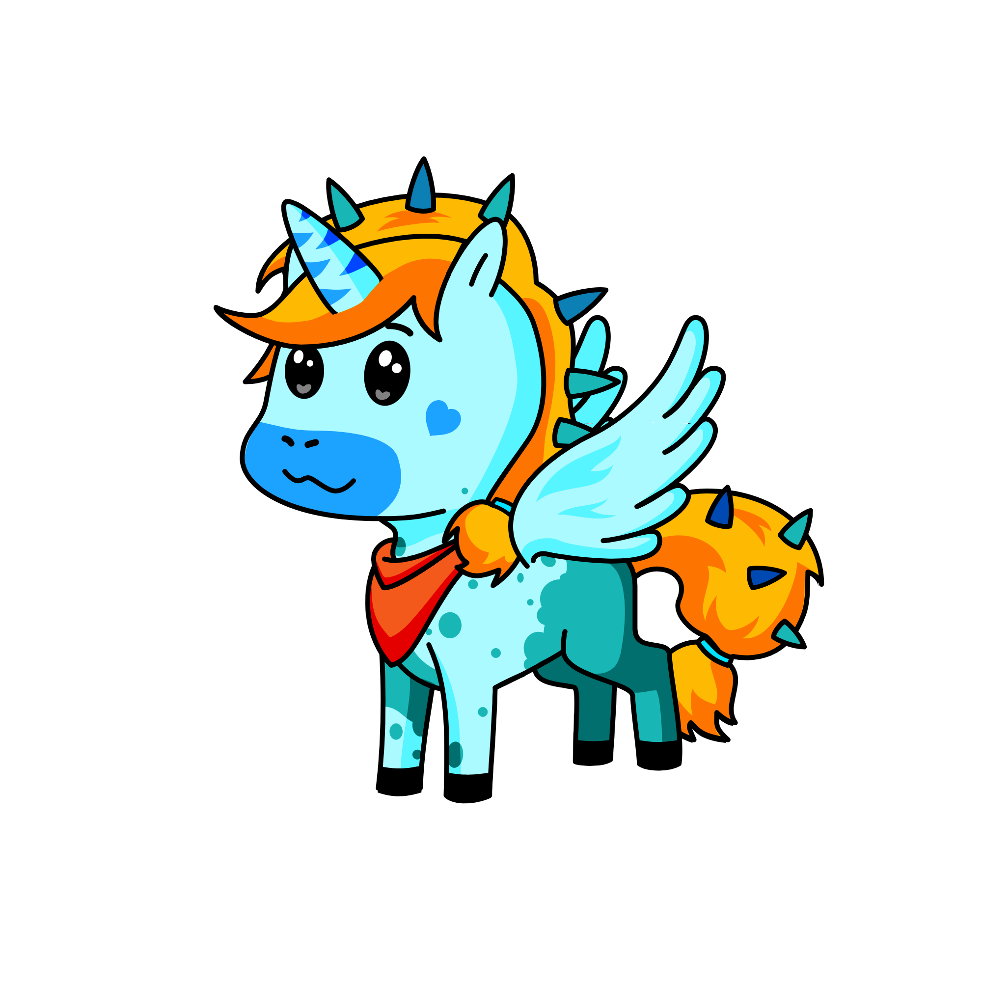 spikey, the unicorn