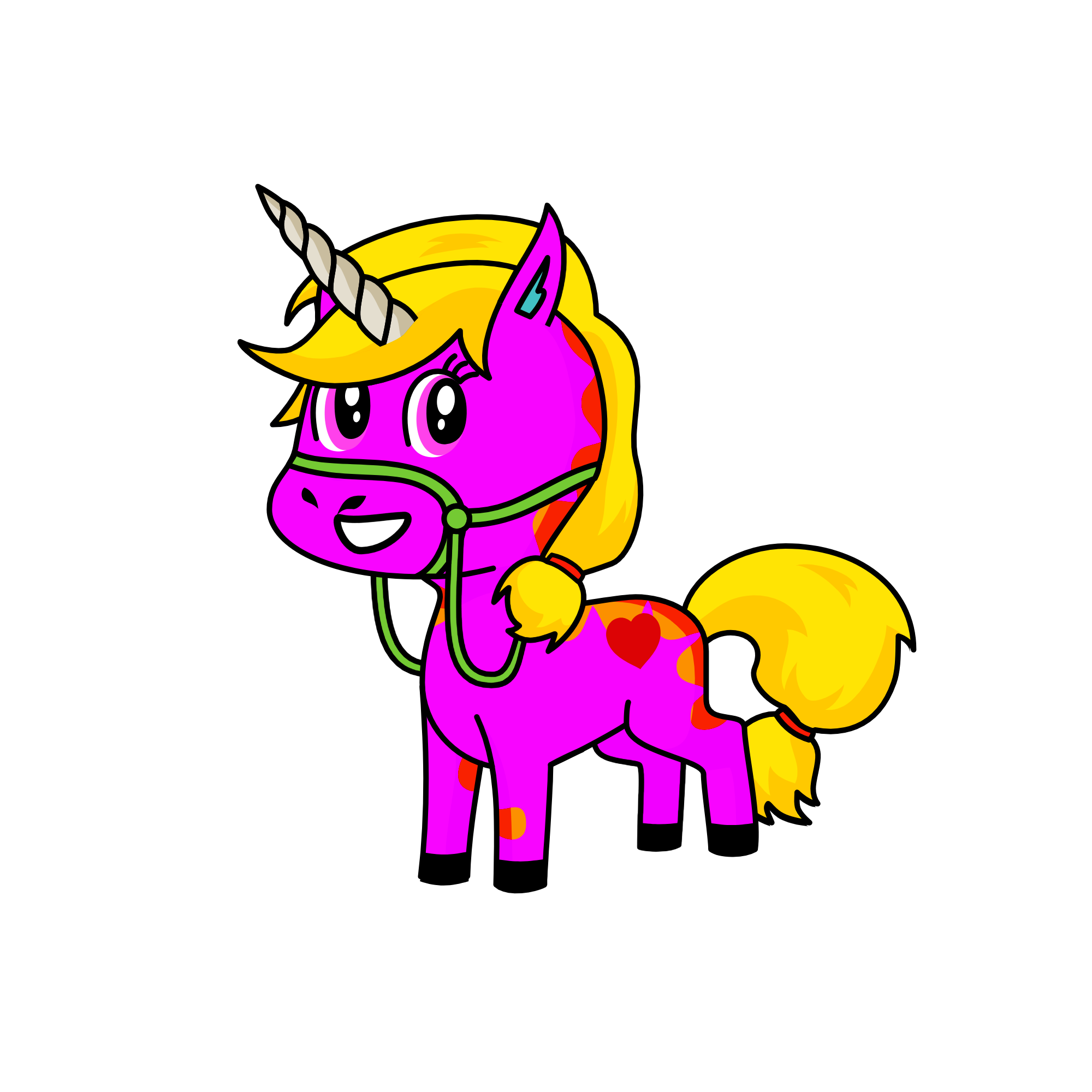 xc vbnm, the unicorn