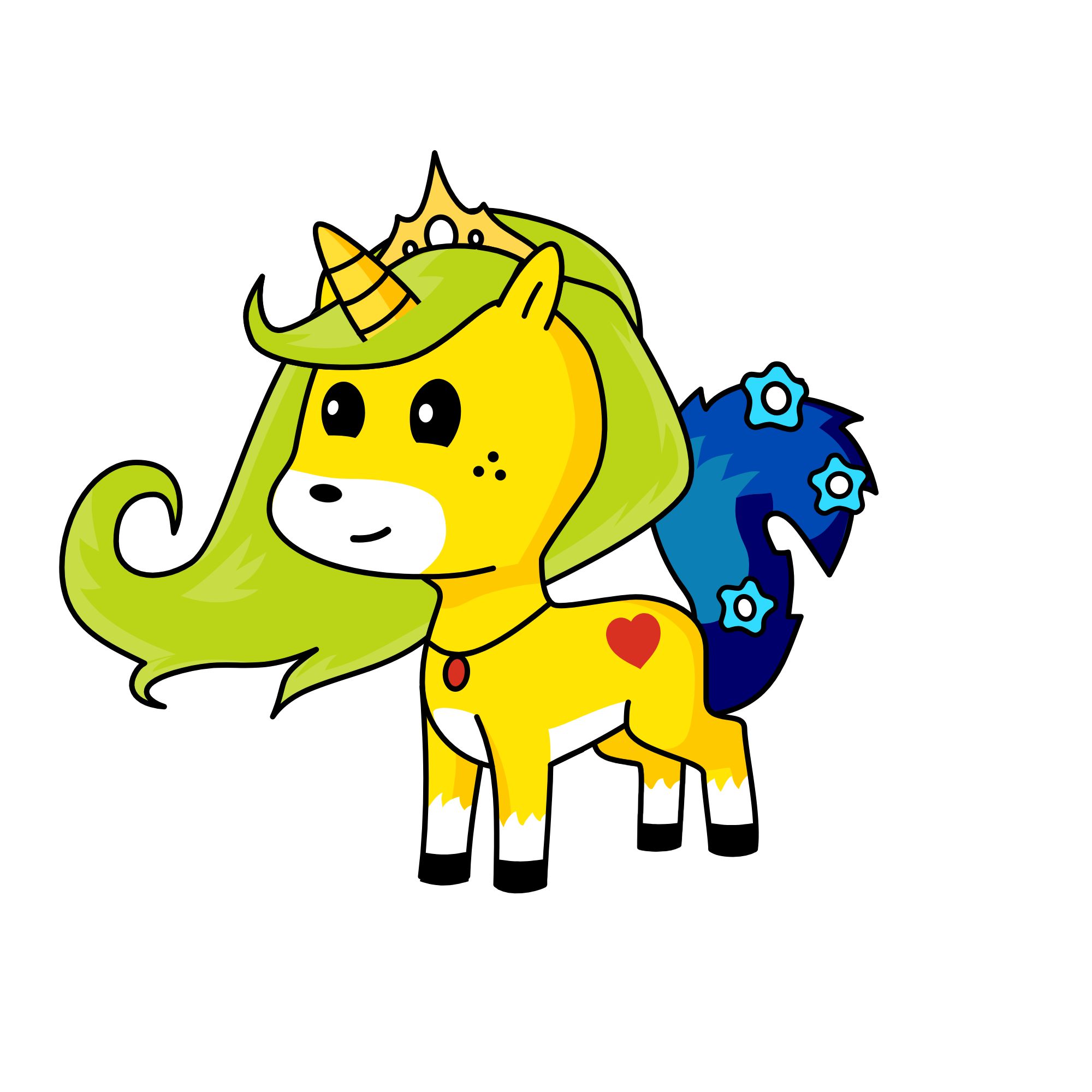 Friendy, the unicorn