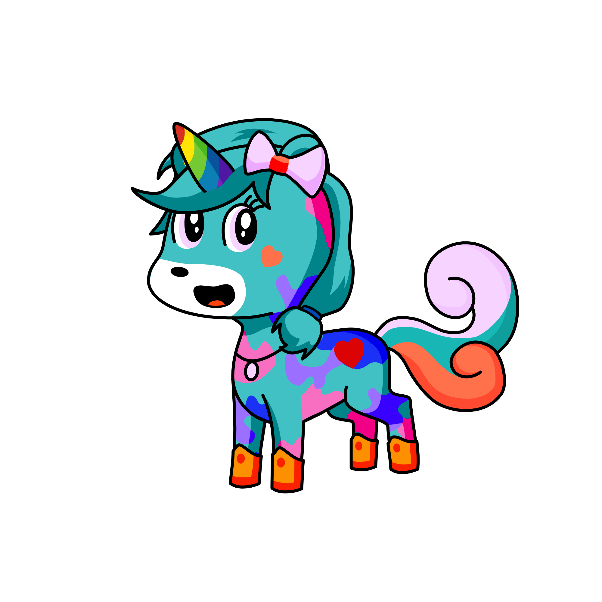 Rainbow Unicorn by Londyn, the unicorn
