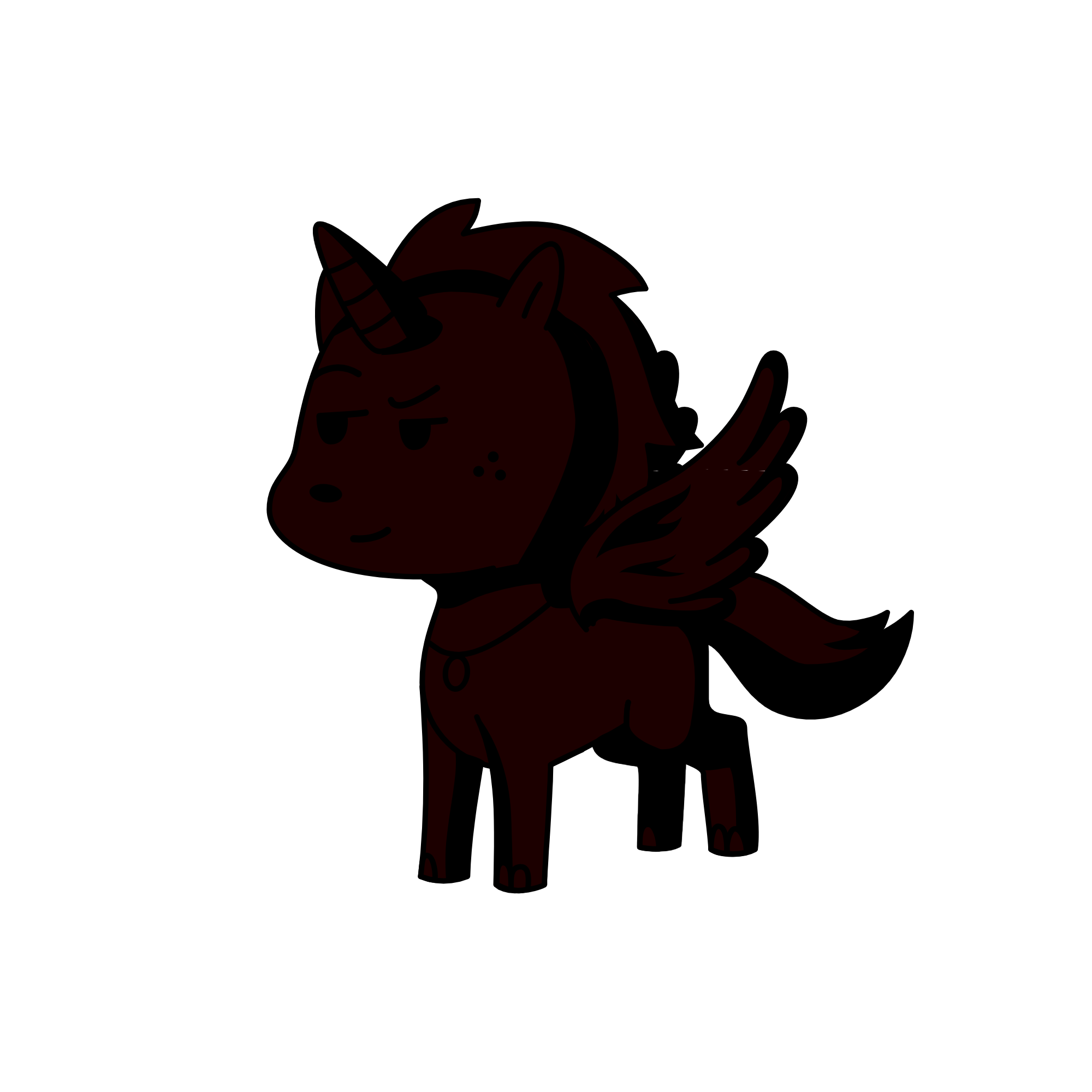 Dark, the unicorn