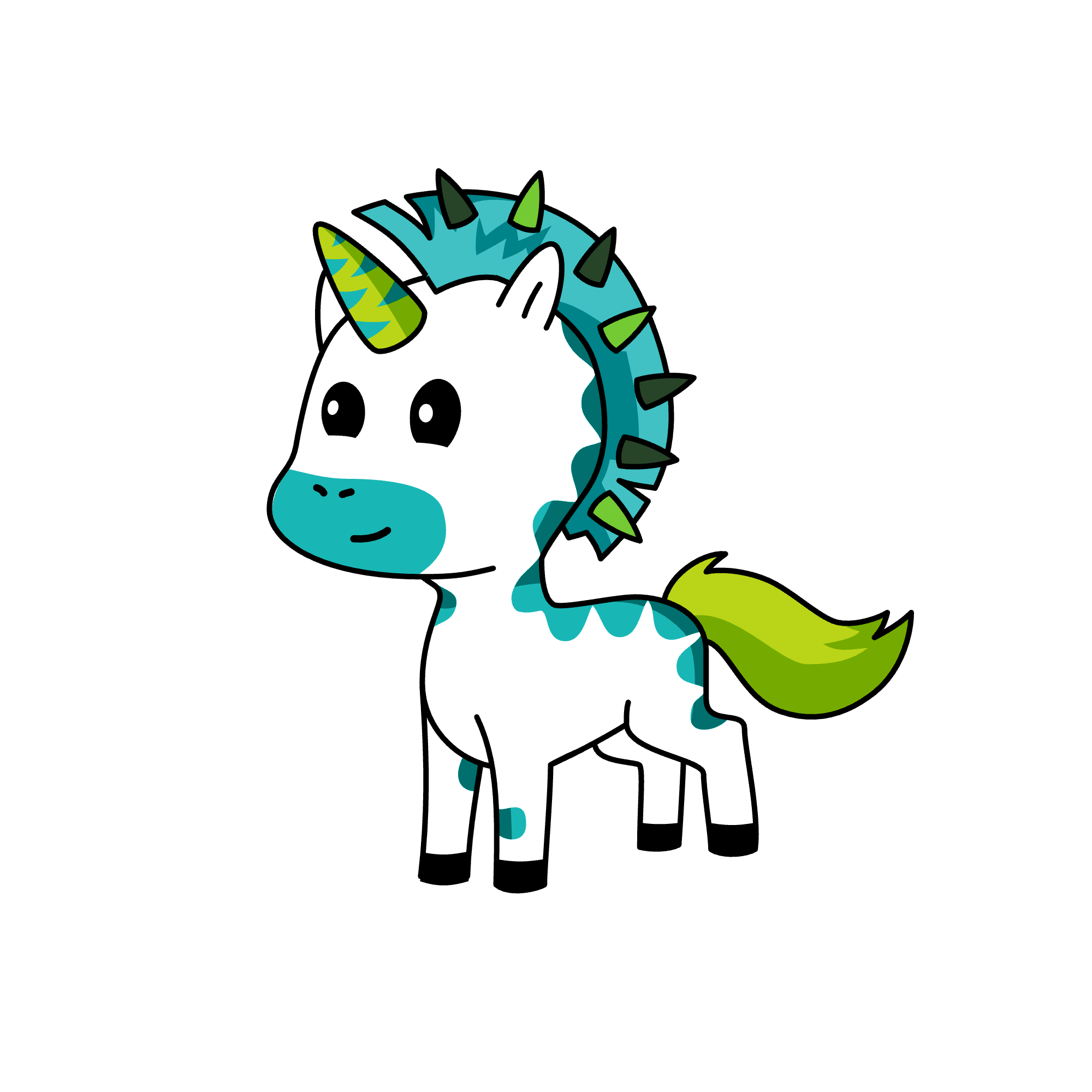 Pelo pincho, the unicorn
