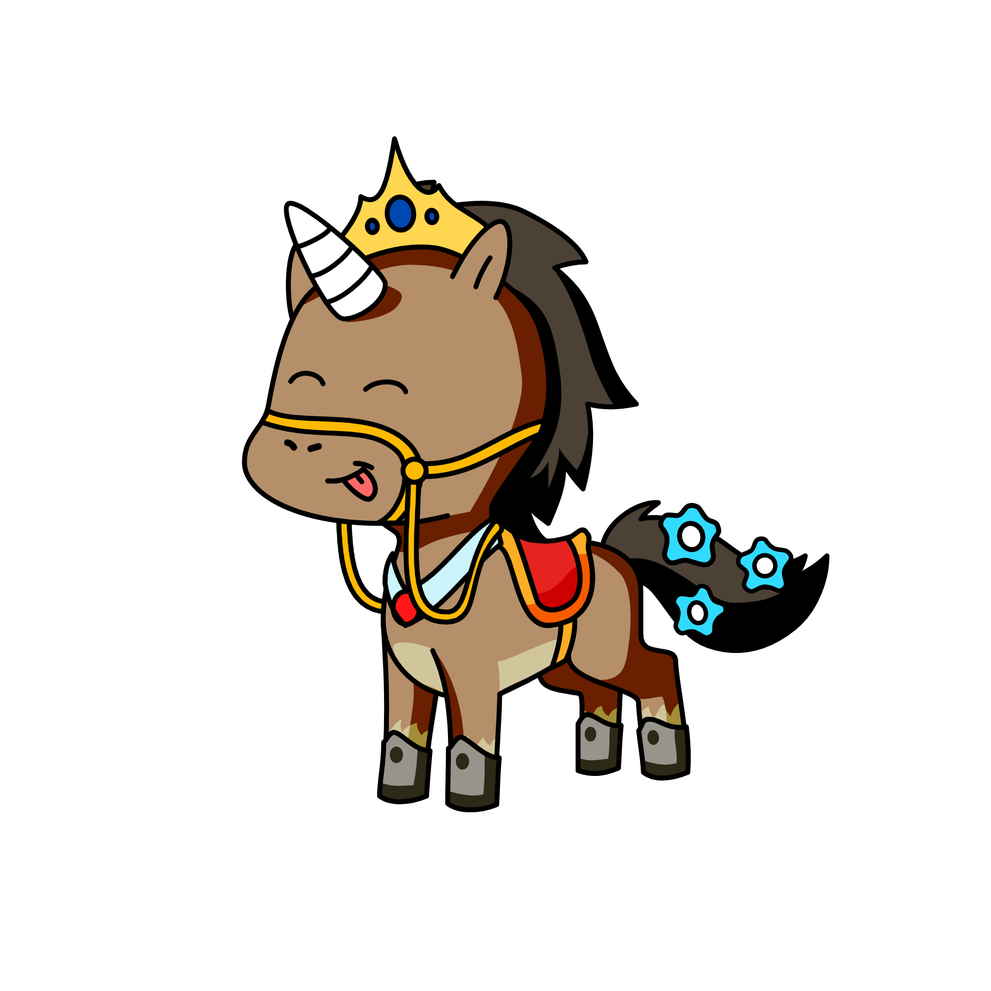 Buckles, the unicorn