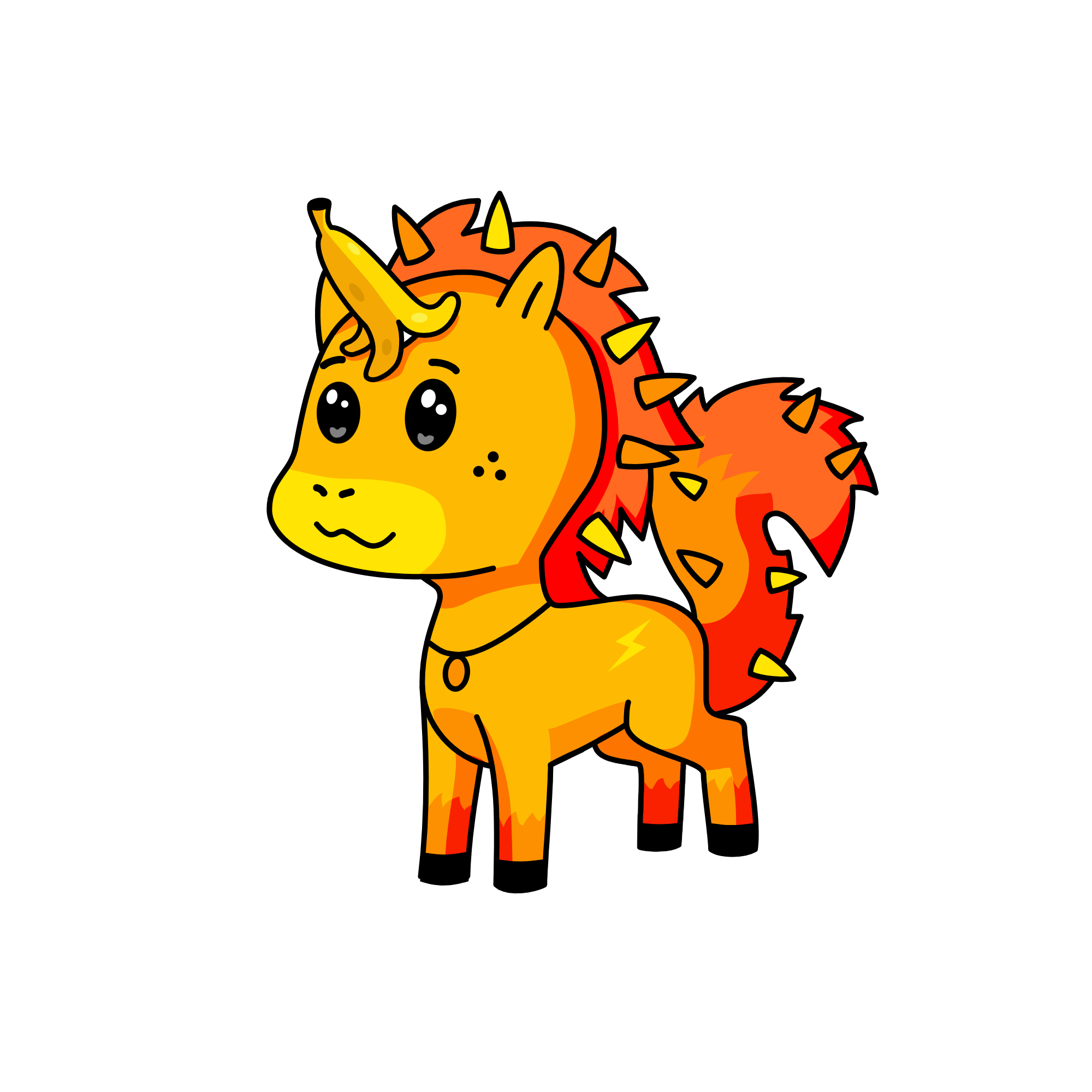 Sun, the unicorn