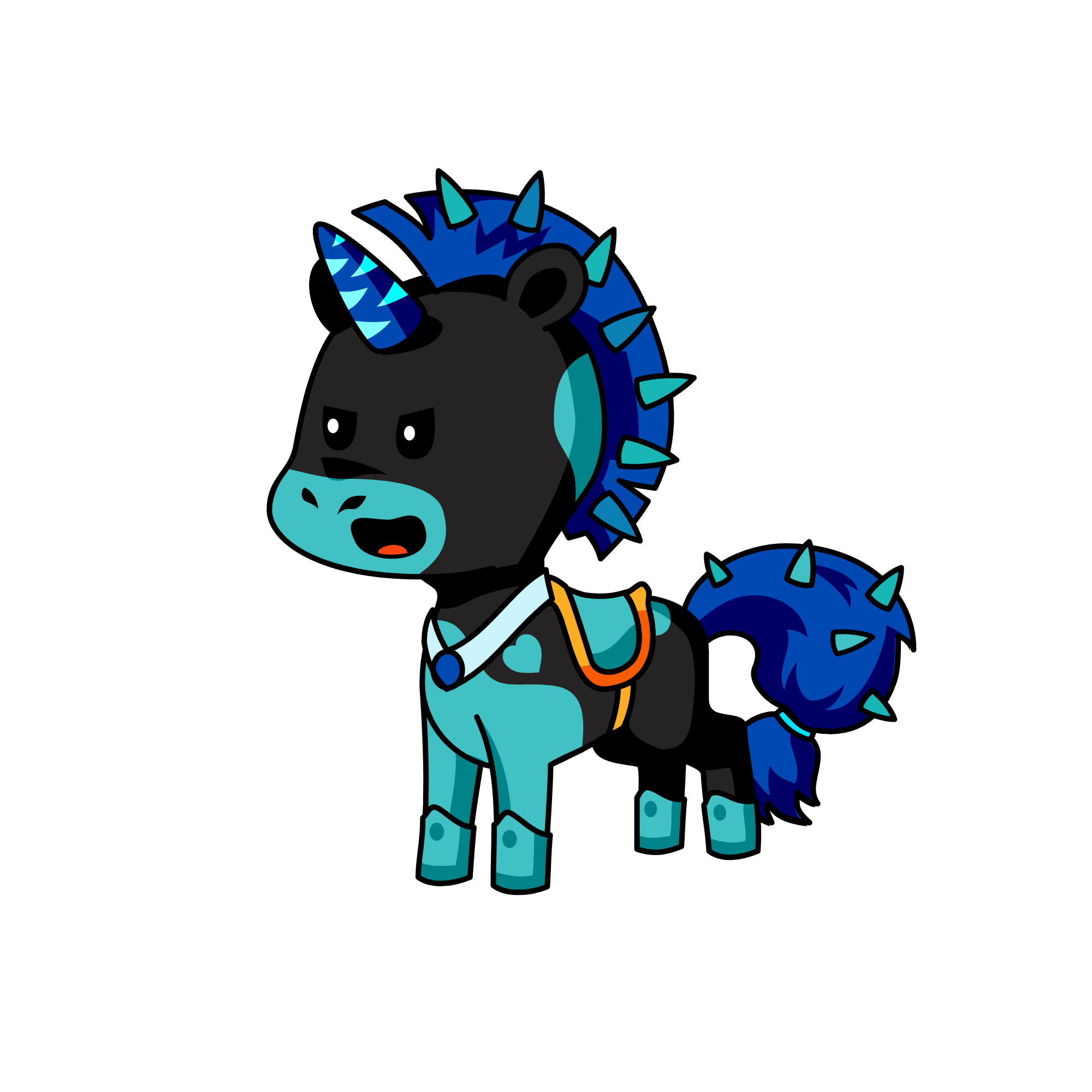 Blue , the unicorn