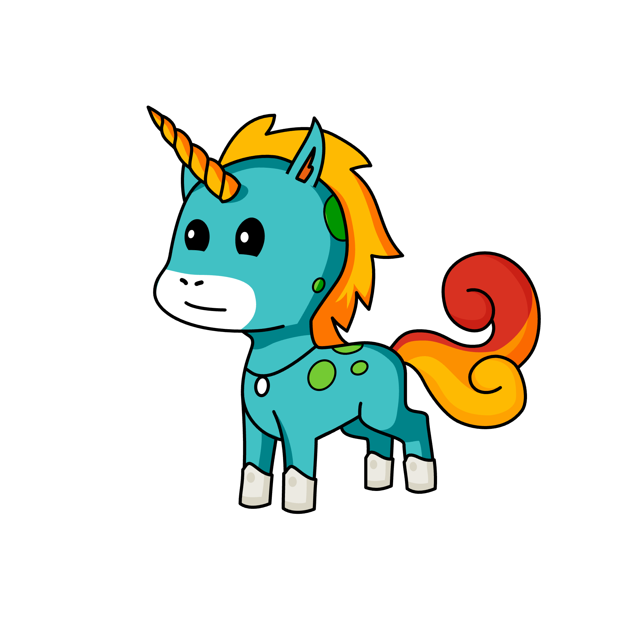 Fuego, the unicorn