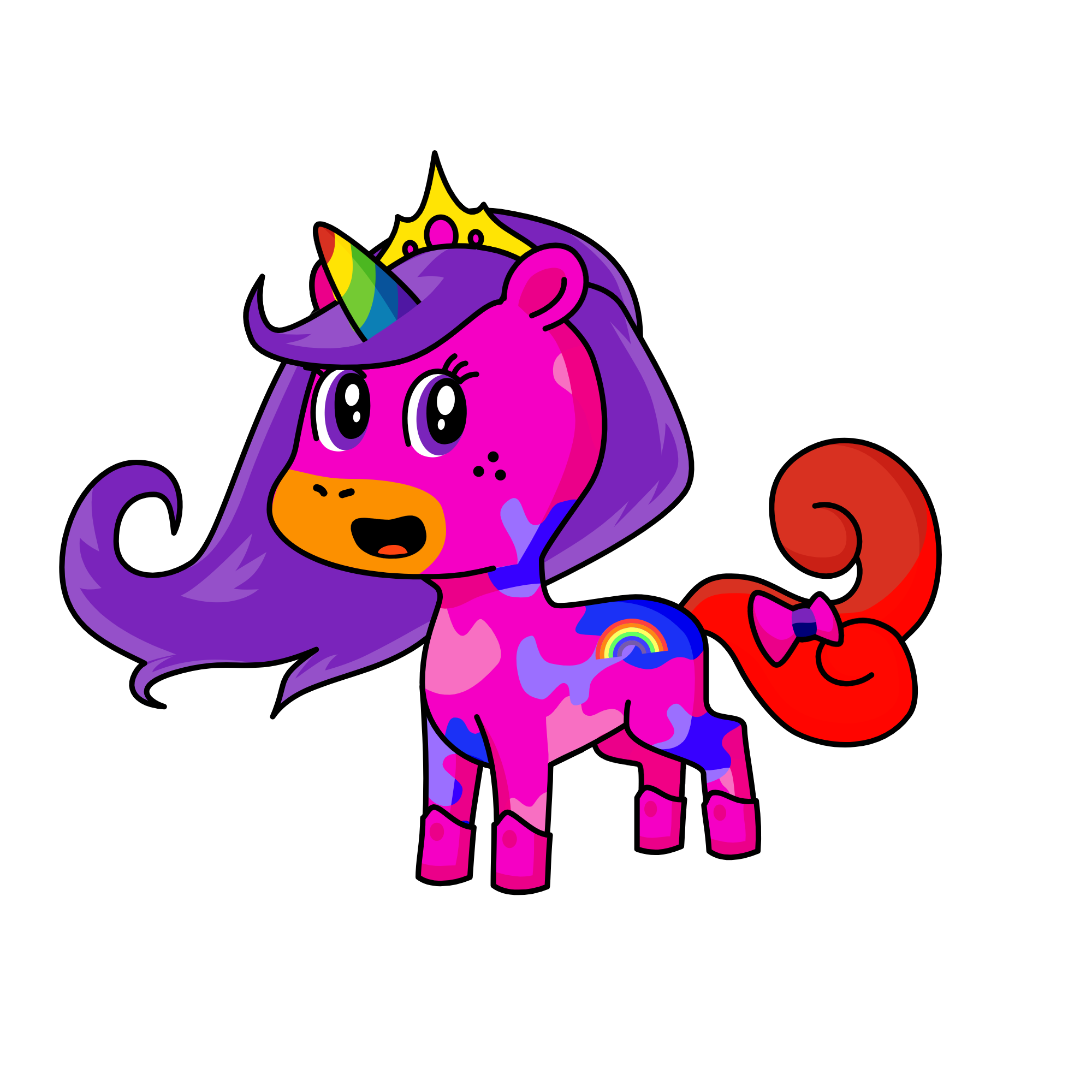 Ladybug, the unicorn