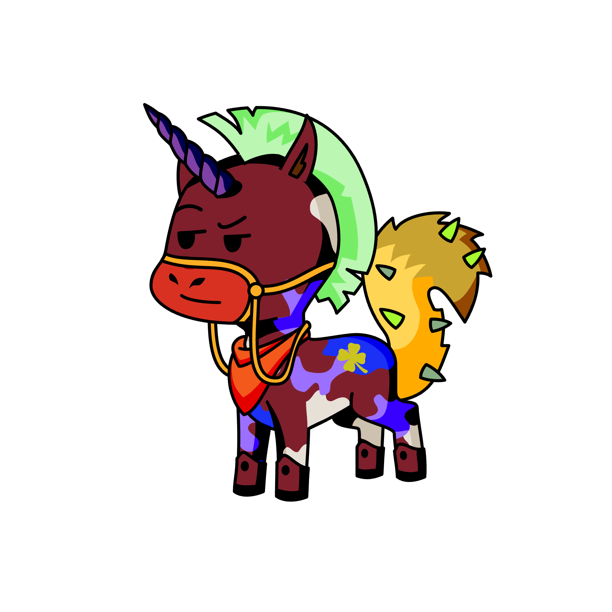 El unicornio con botas, the unicorn