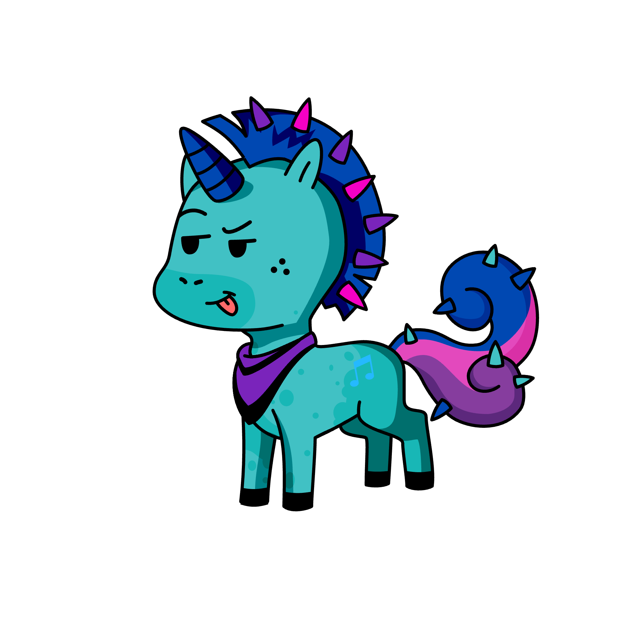 Punk twilight, the unicorn