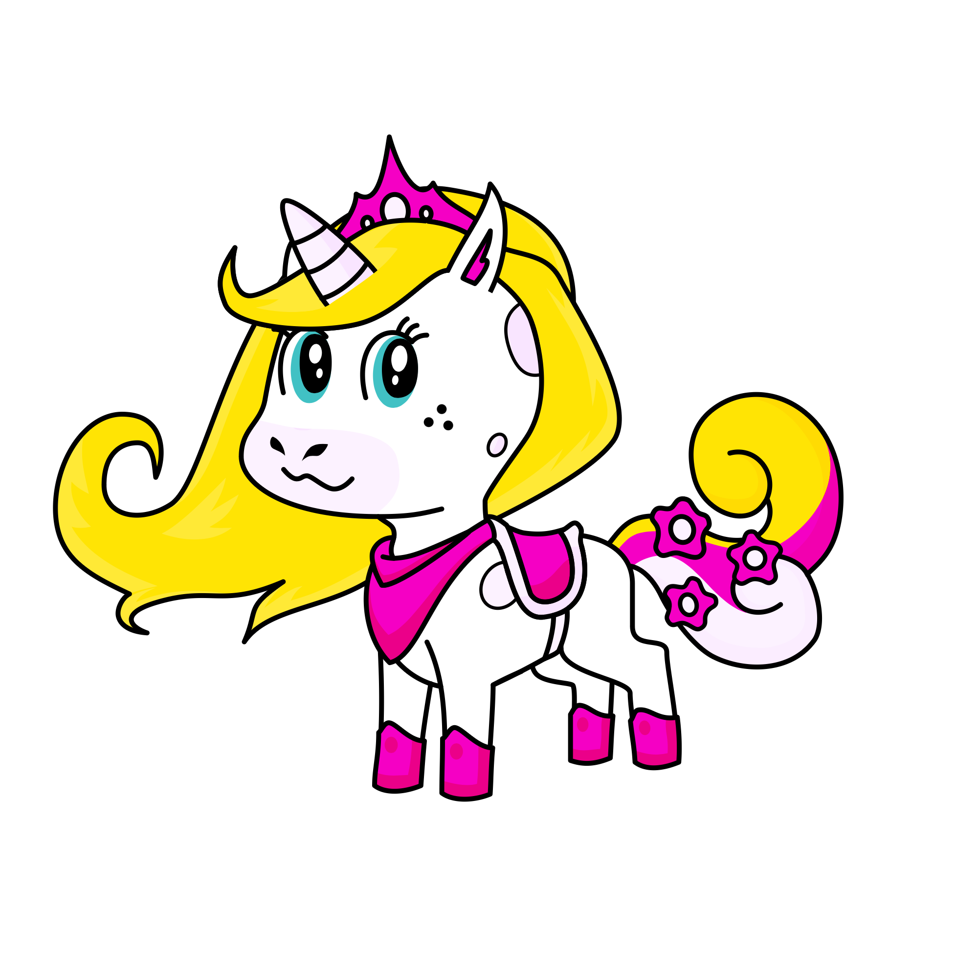 Bethany the glitter guard, the unicorn