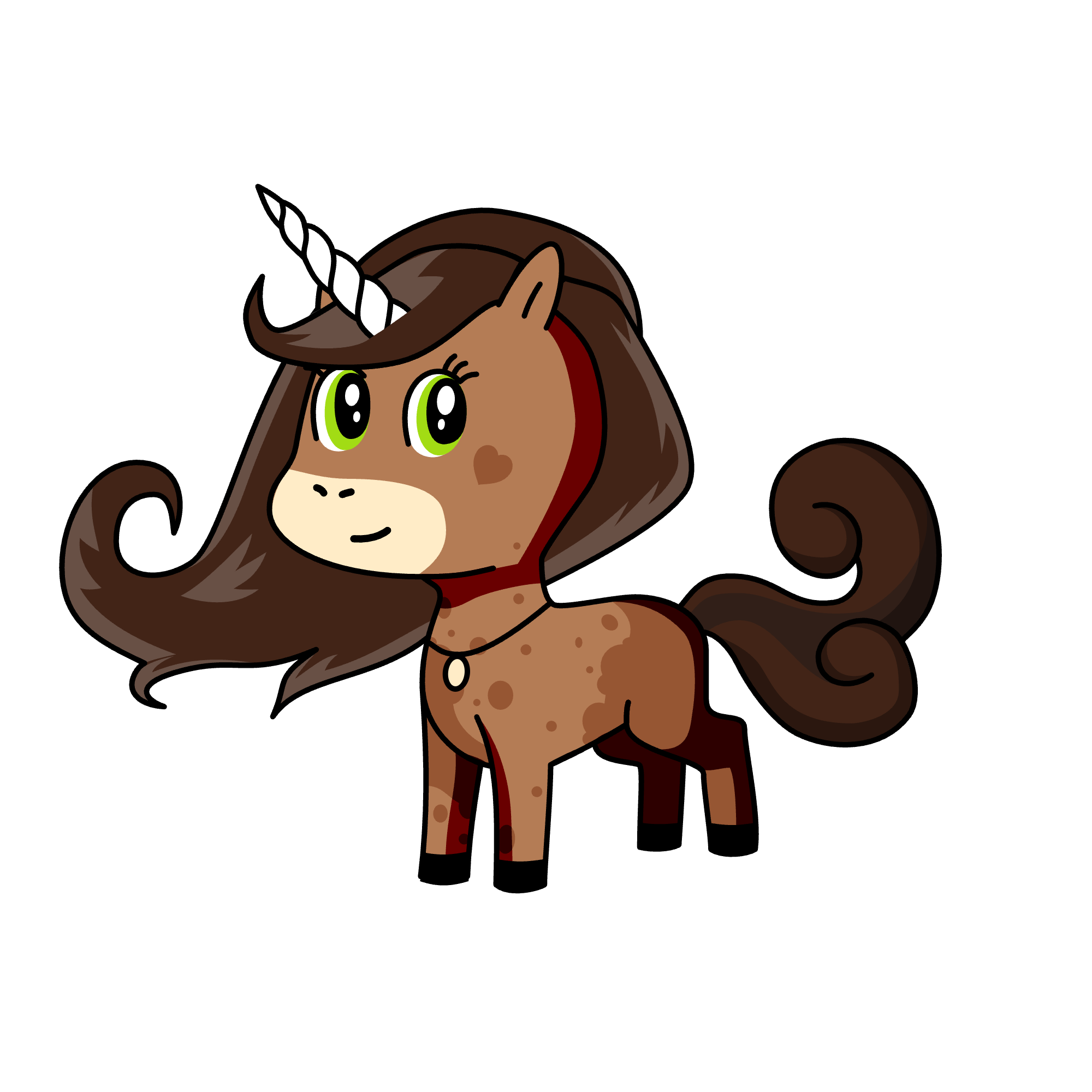 Caramel twist, the unicorn