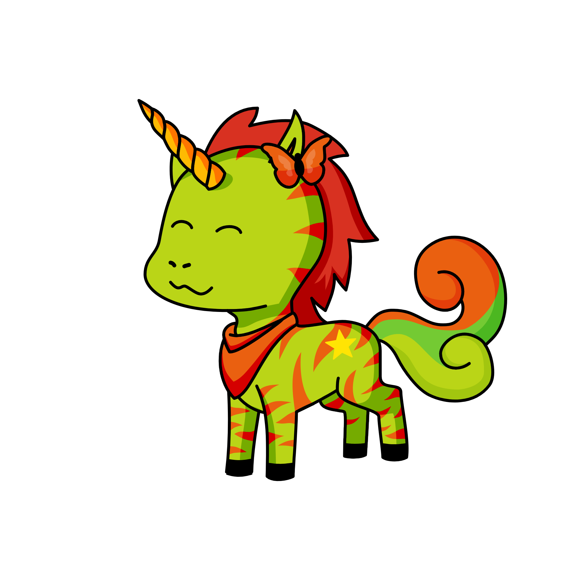 flaming good, the unicorn