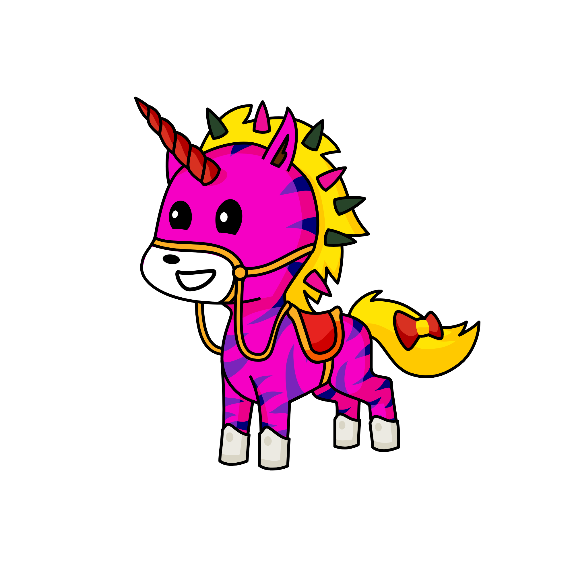 Spiky unicorn in the sun, the unicorn