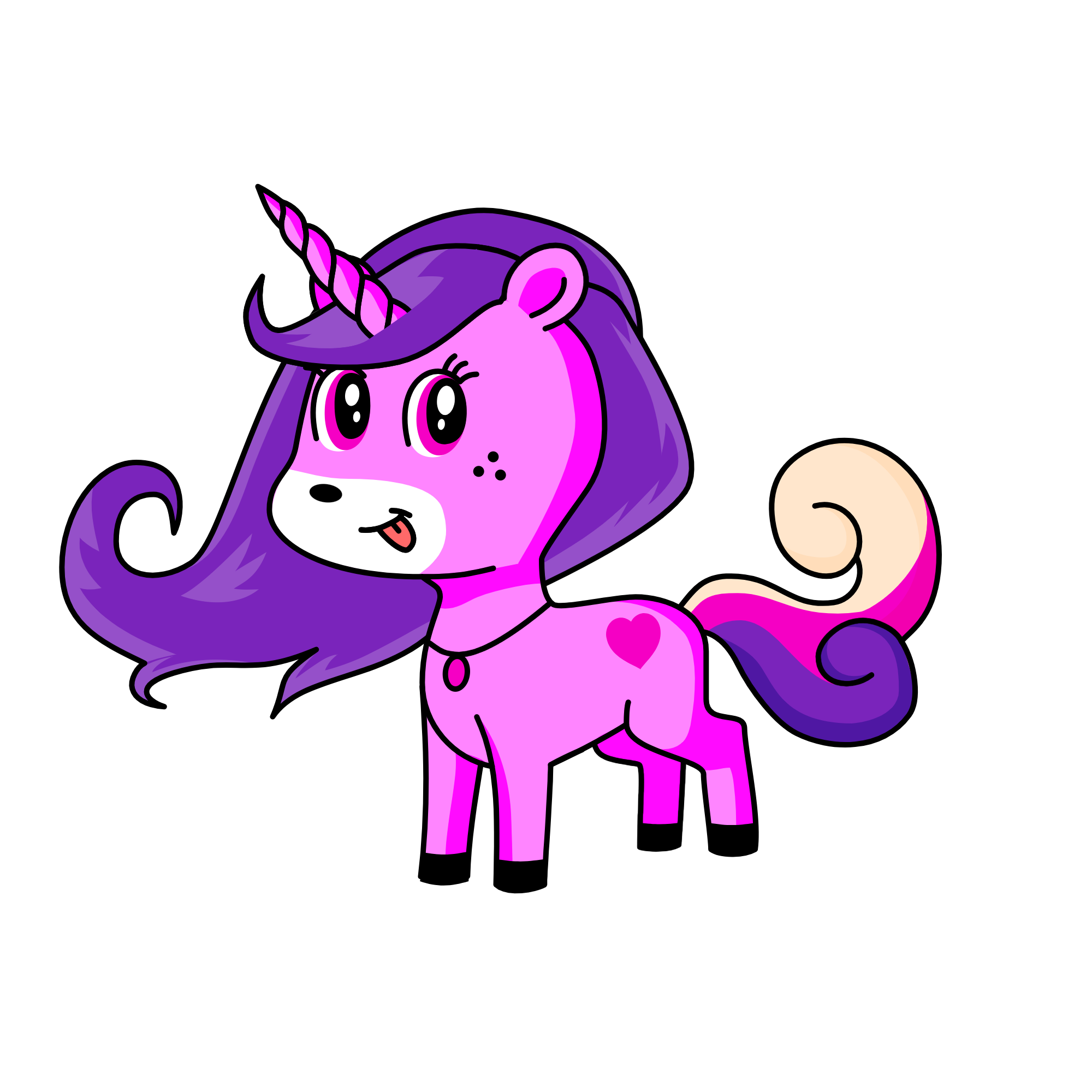 Unipink, the unicorn
