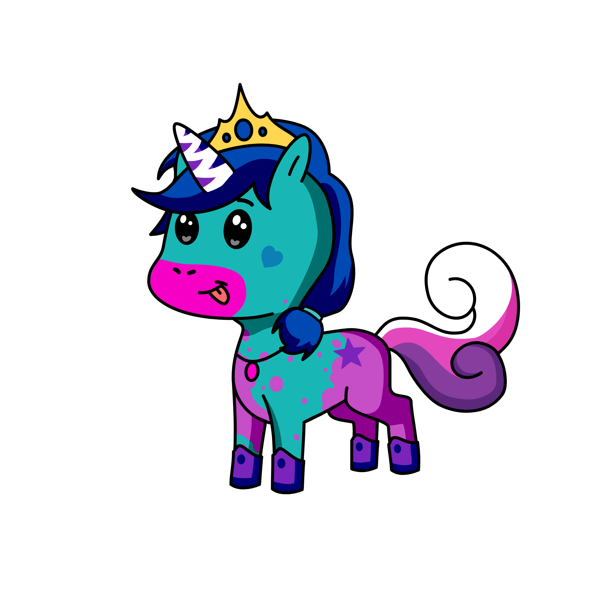 Sparkles, the unicorn