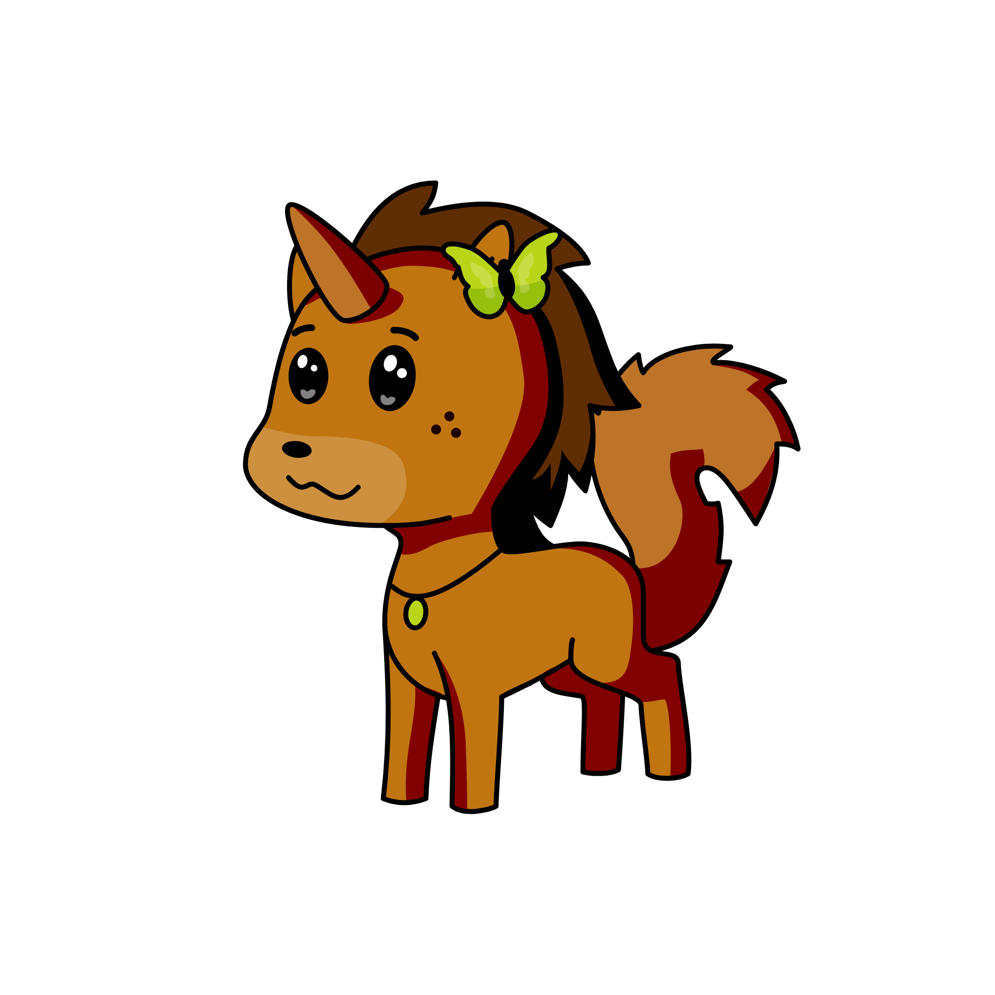 Mr. Squirrel, the unicorn