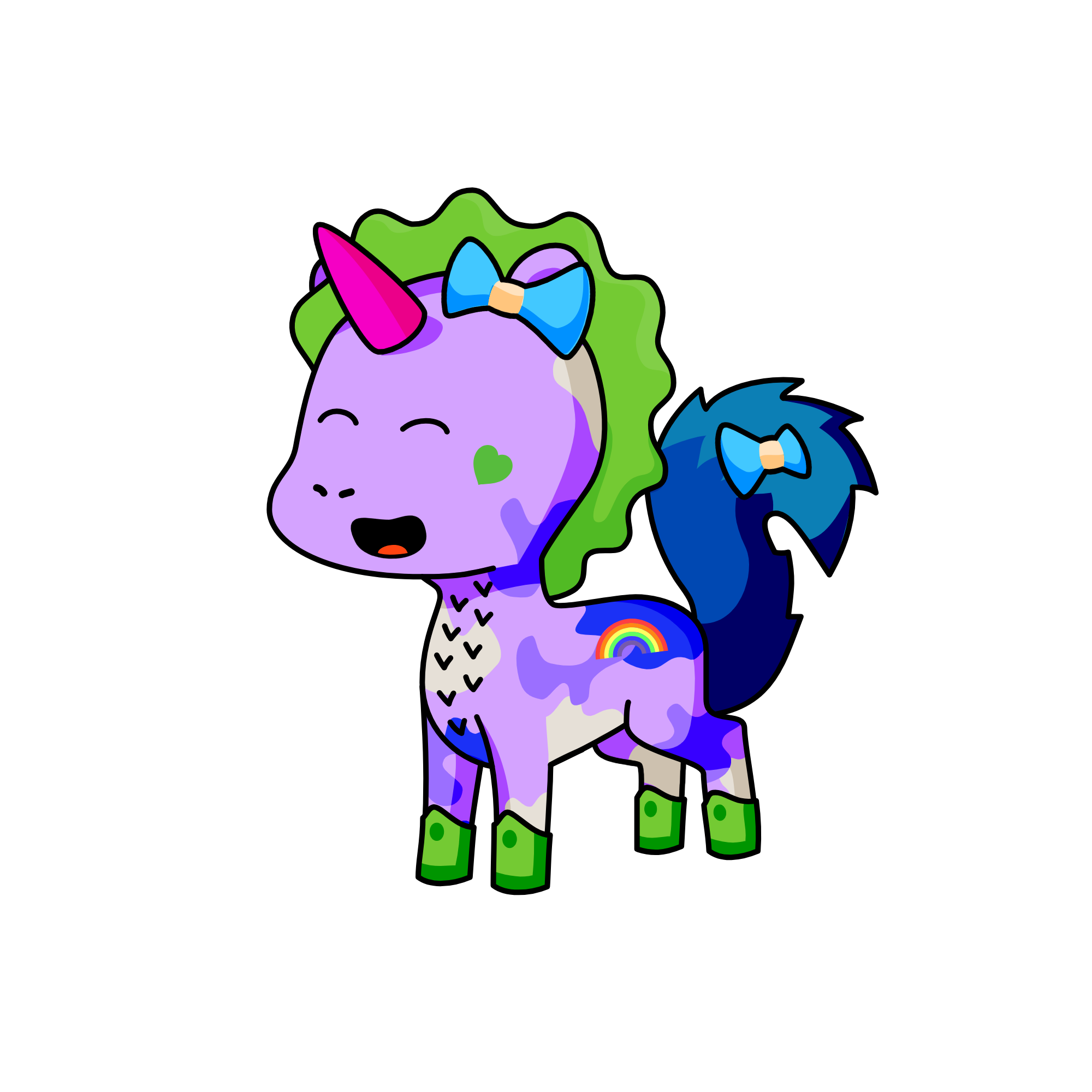 Mint, the unicorn