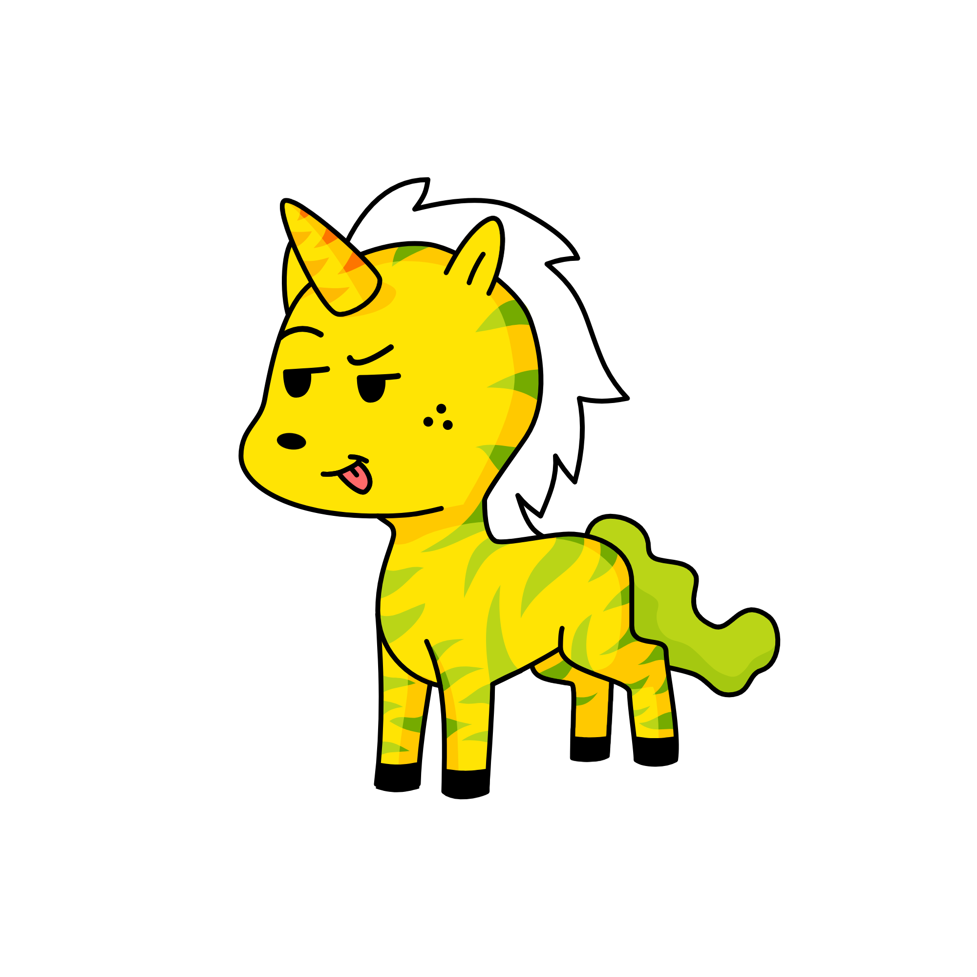 Smug dawgy creature, the unicorn