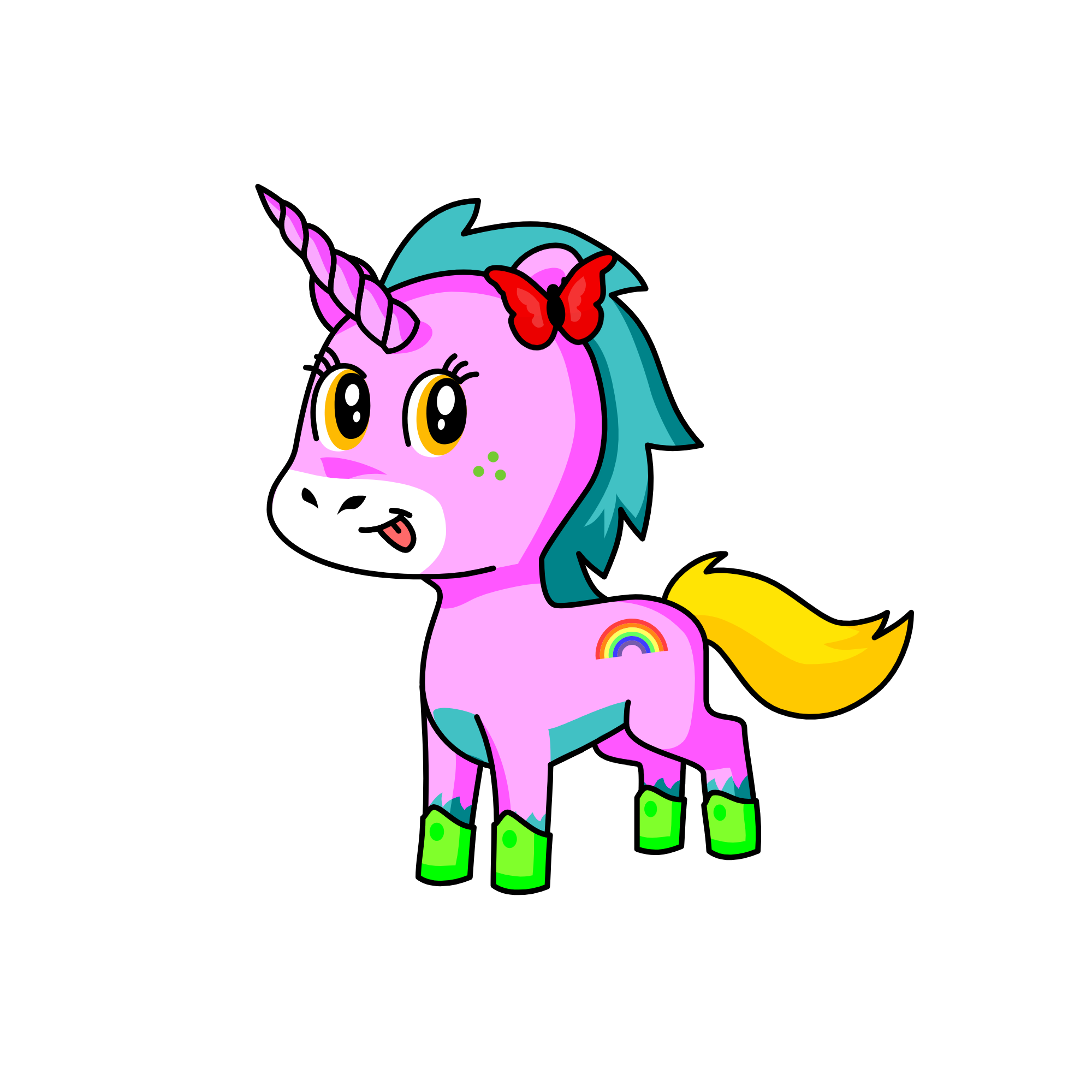 Blossom Elsa, the unicorn