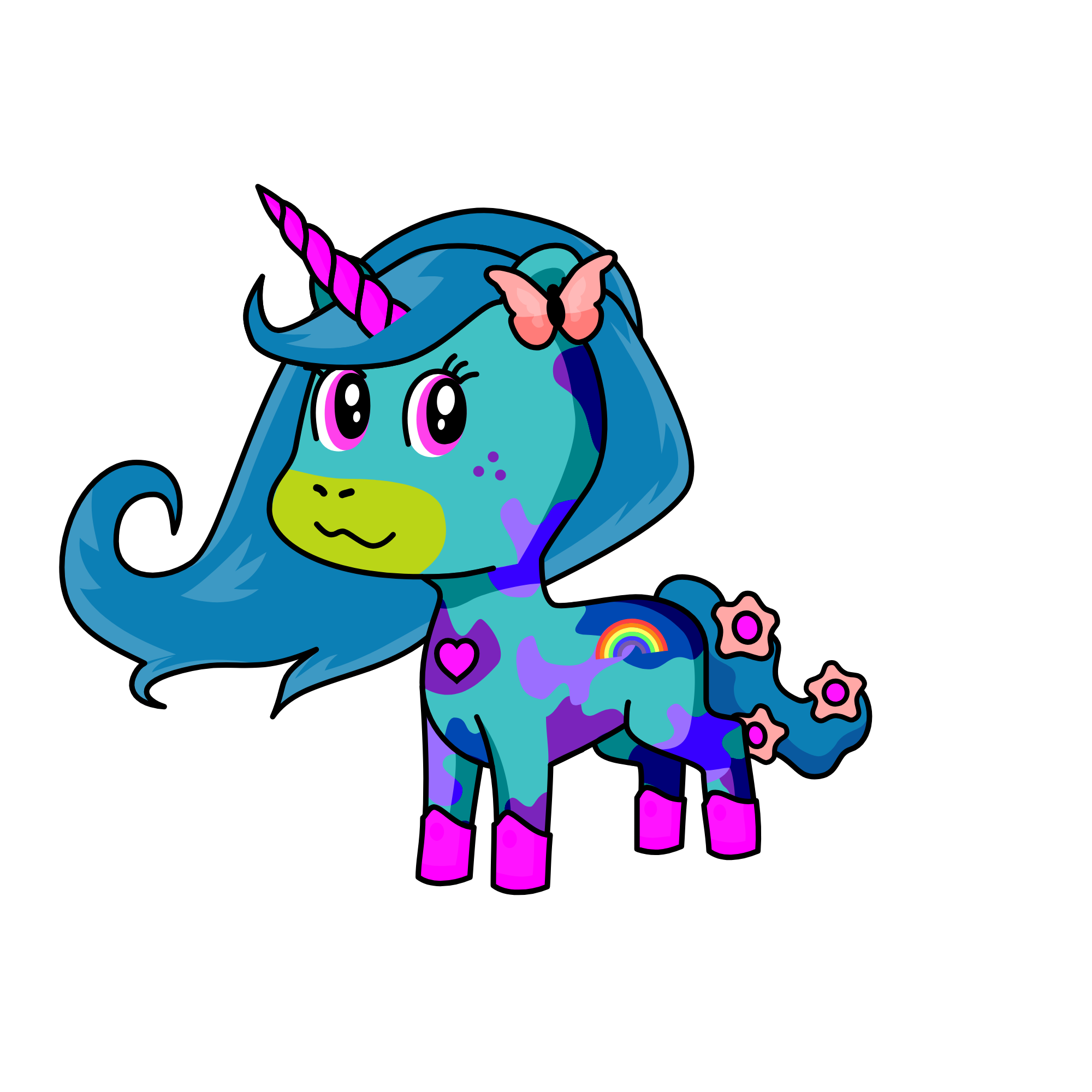 Power Poodle, the unicorn