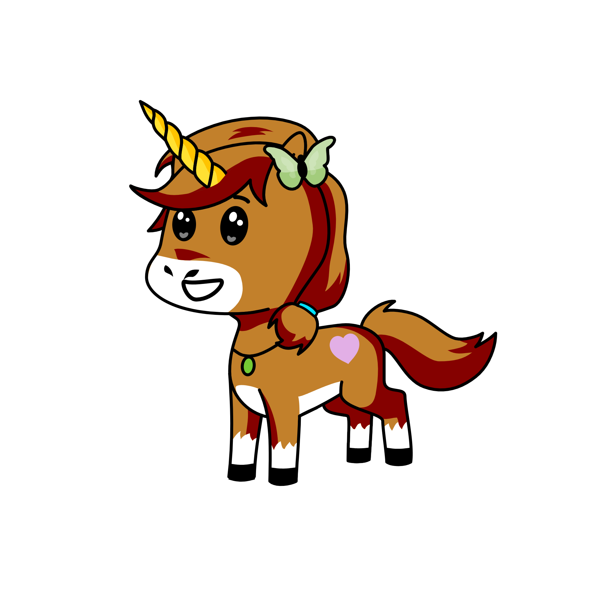 mazy the reindeer , the unicorn