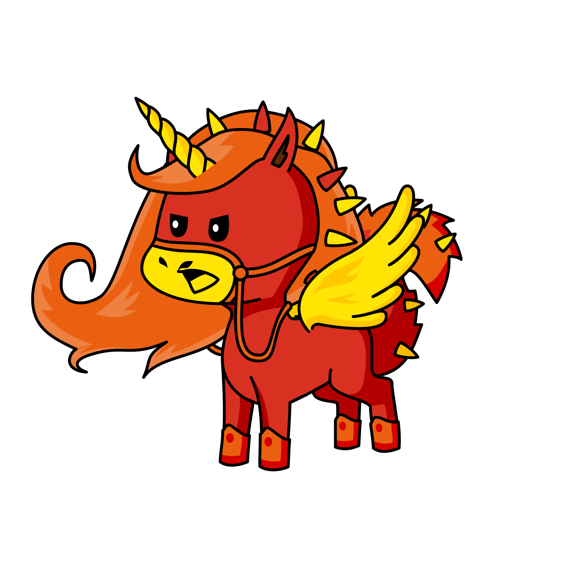 Fire, the unicorn