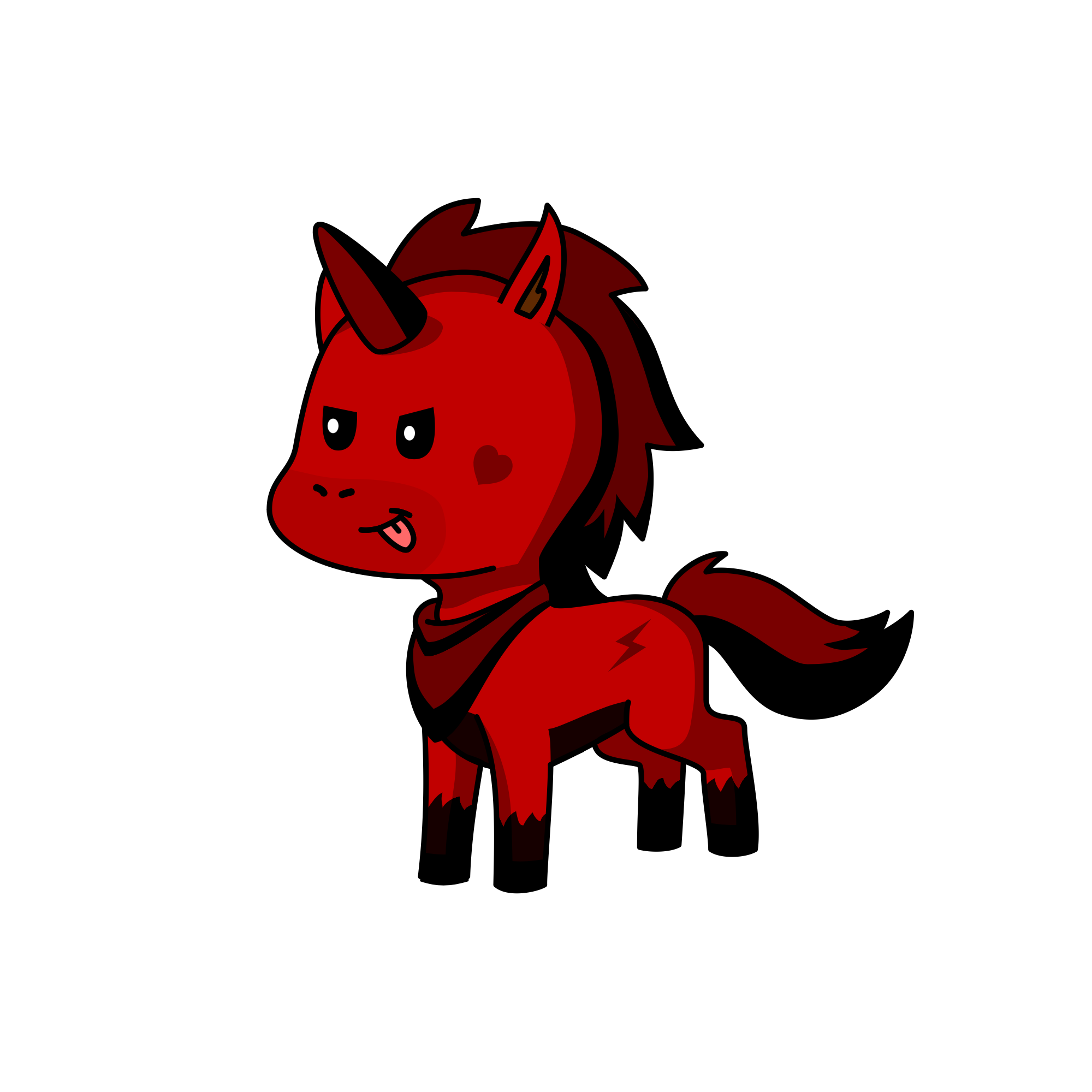 Red, the unicorn