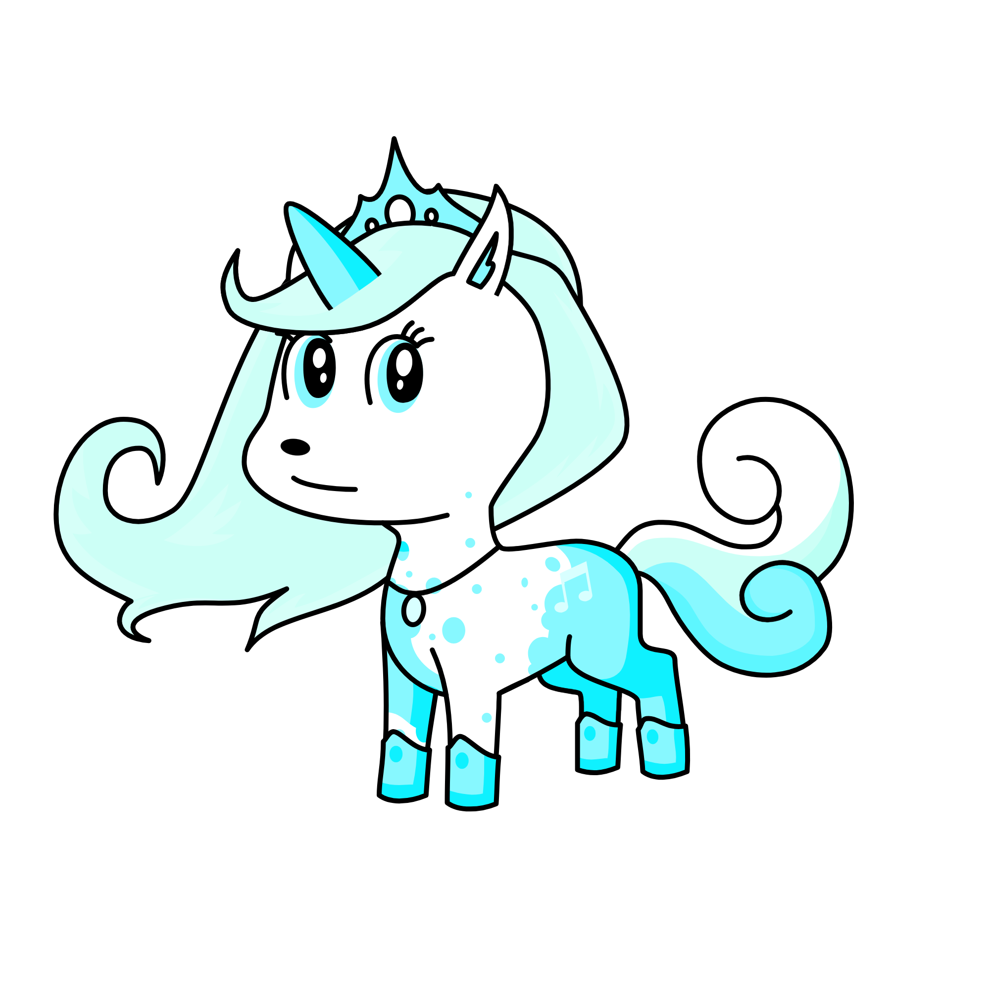 Princess Permafrost, the unicorn