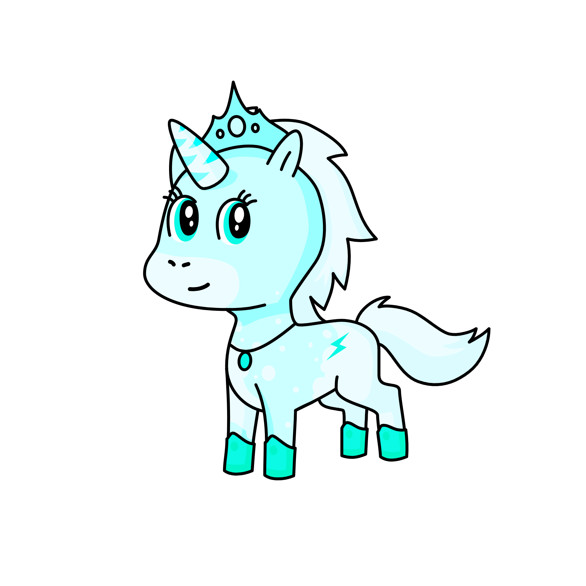Icicle, the unicorn