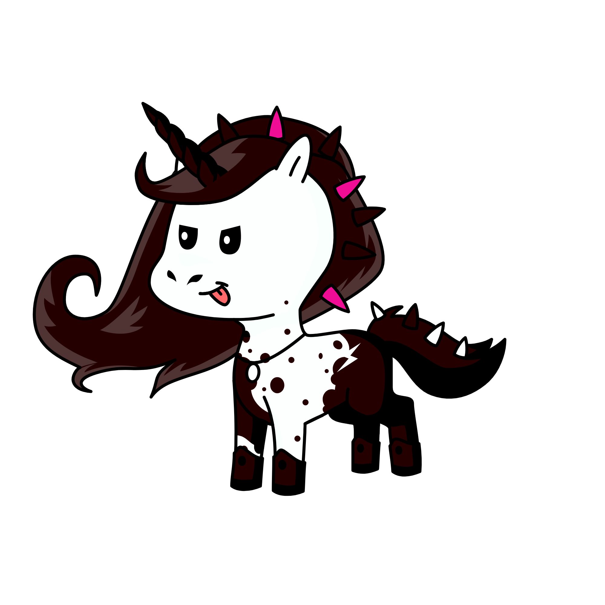 Kuromi, the unicorn
