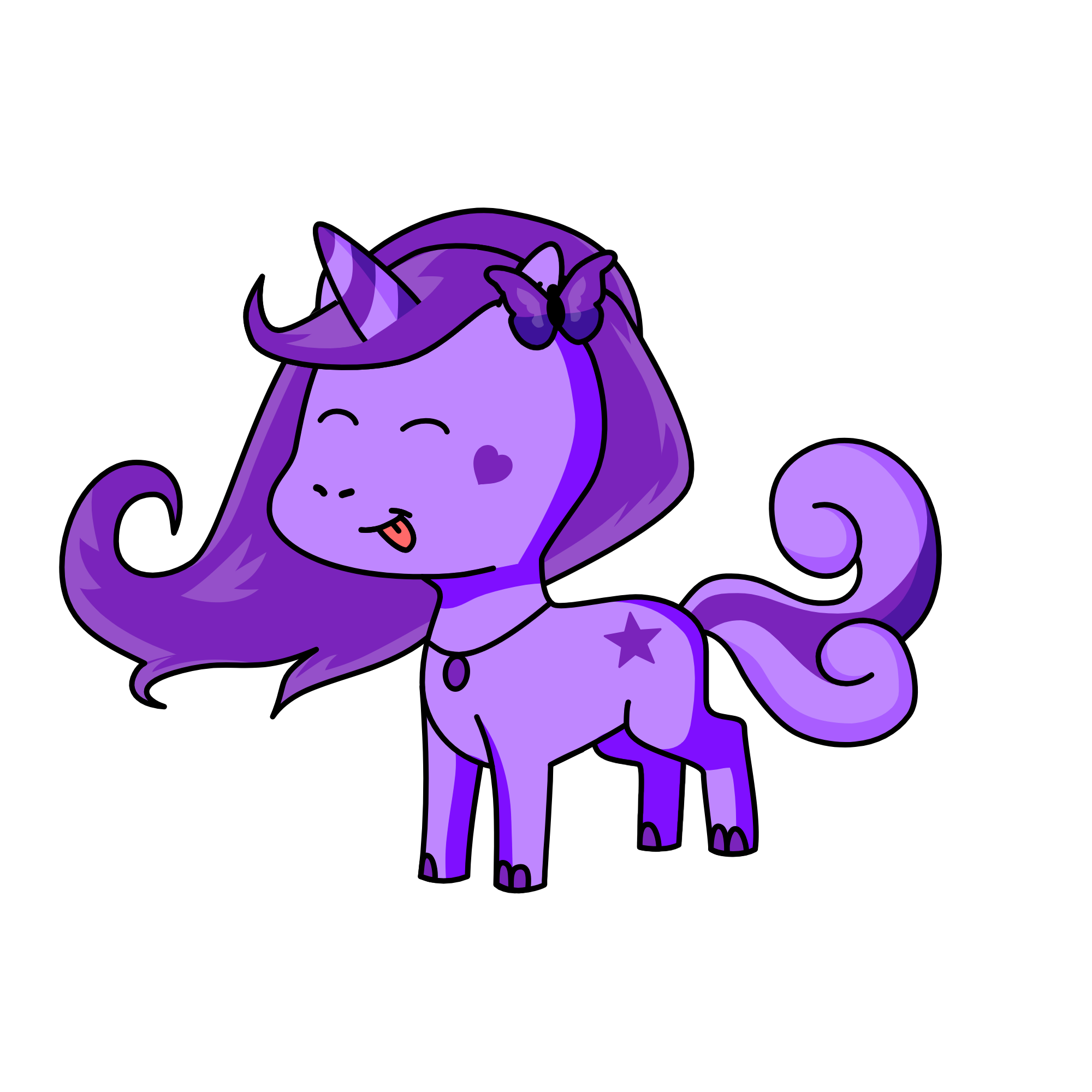 Lilac Star, the unicorn