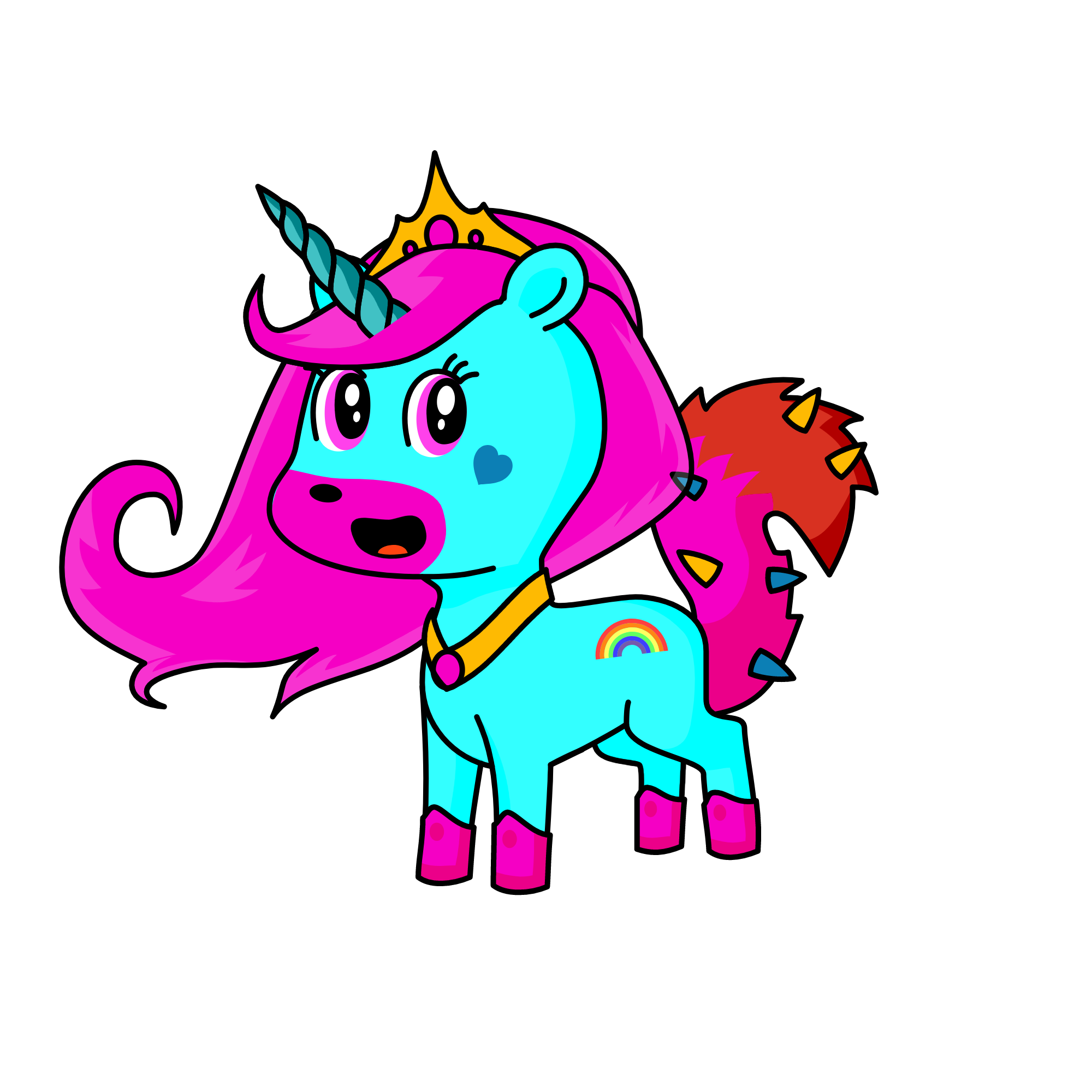 pinky, the unicorn